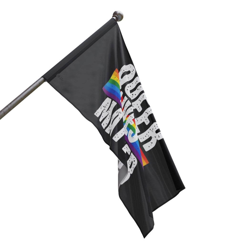 Queer Lives matter Flag - Aesthetic LGBTQ+ Banner for Celebration & Home Decor - EqualiTees.Me