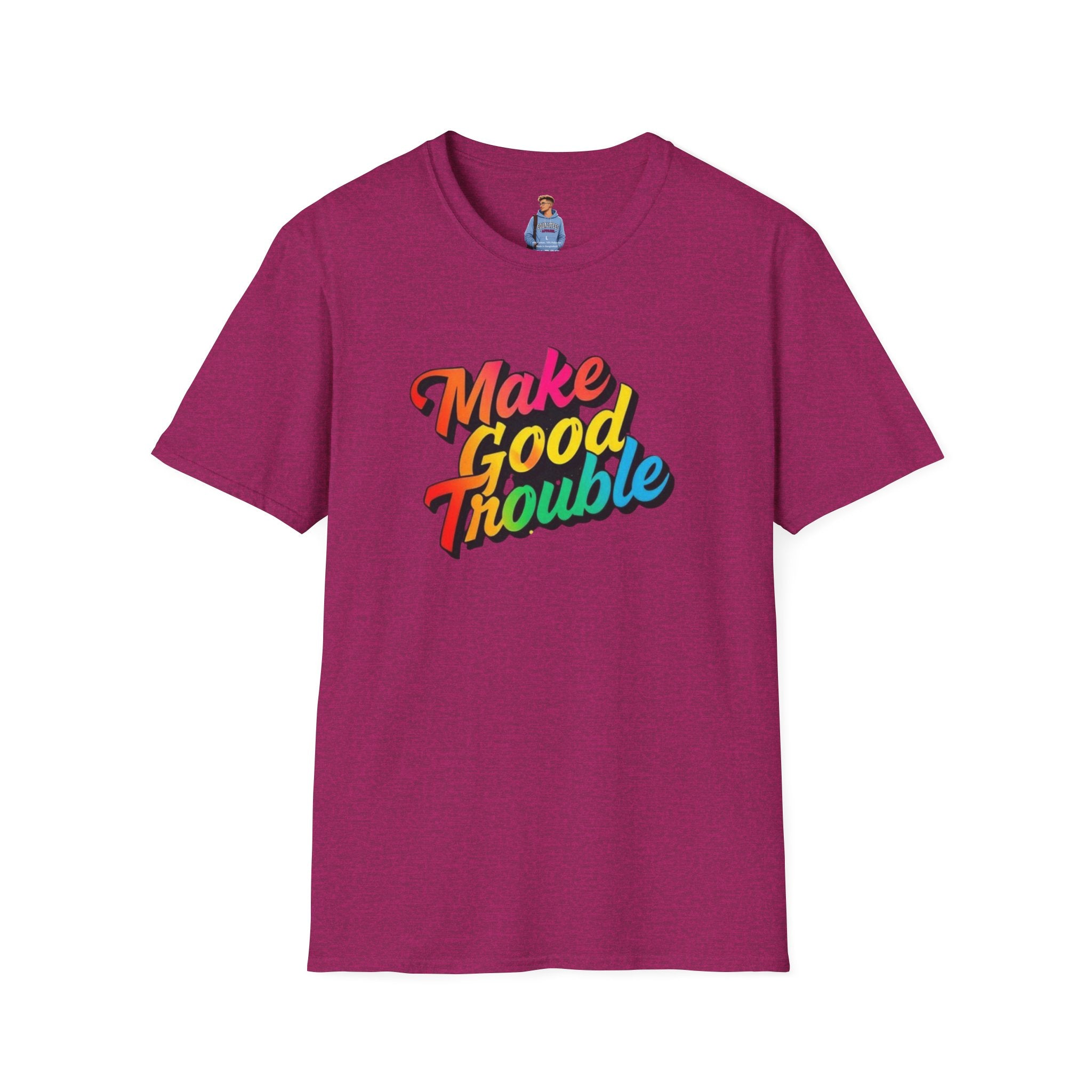 Make Good Trouble' Rainbow T-Shirt