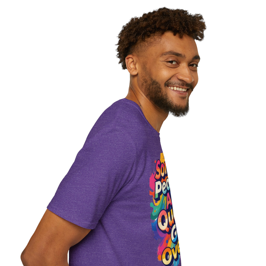 Some People Are Queer T-Shirt Rainbow Graphic