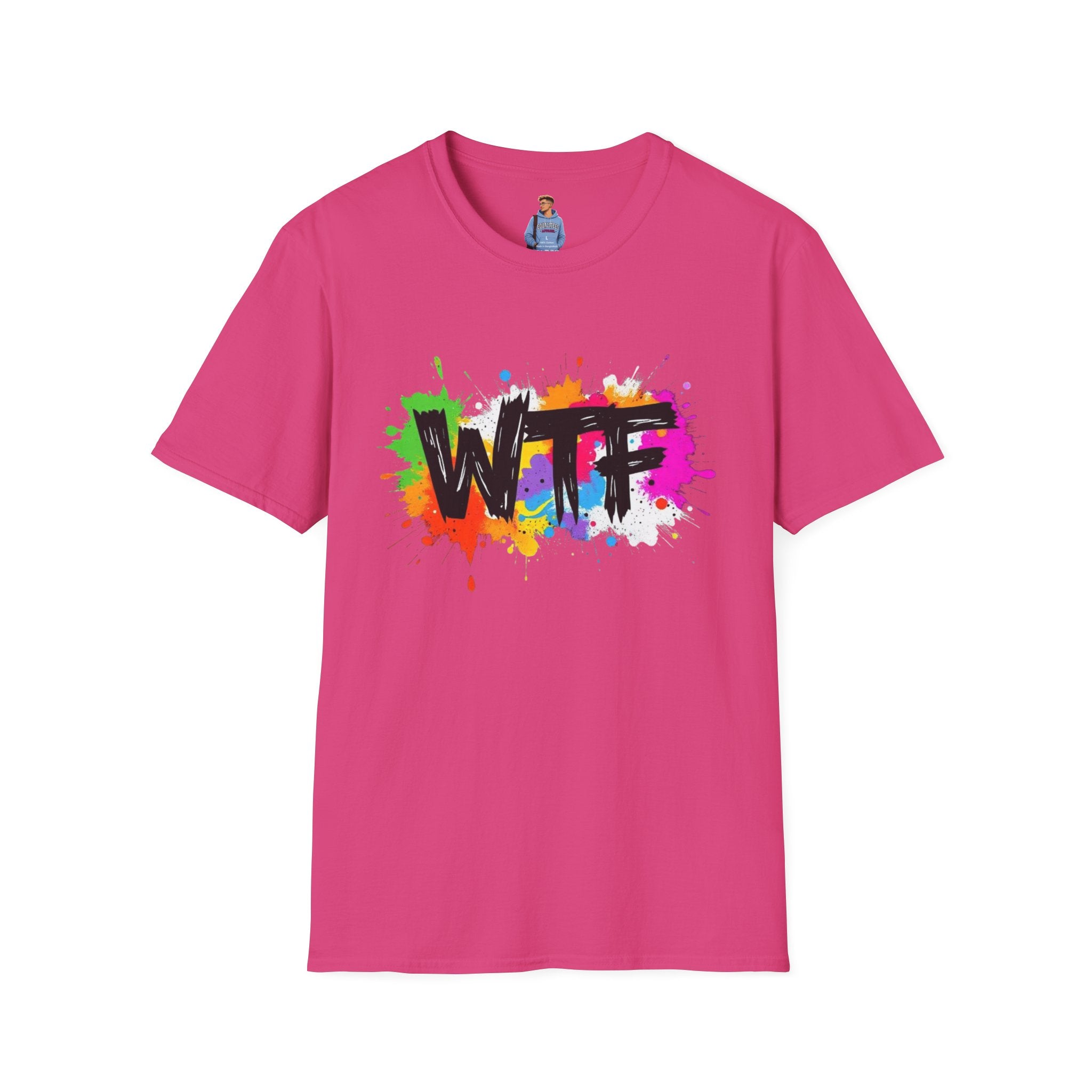 Bold Rainbow WTF Color Splash T-Shirt