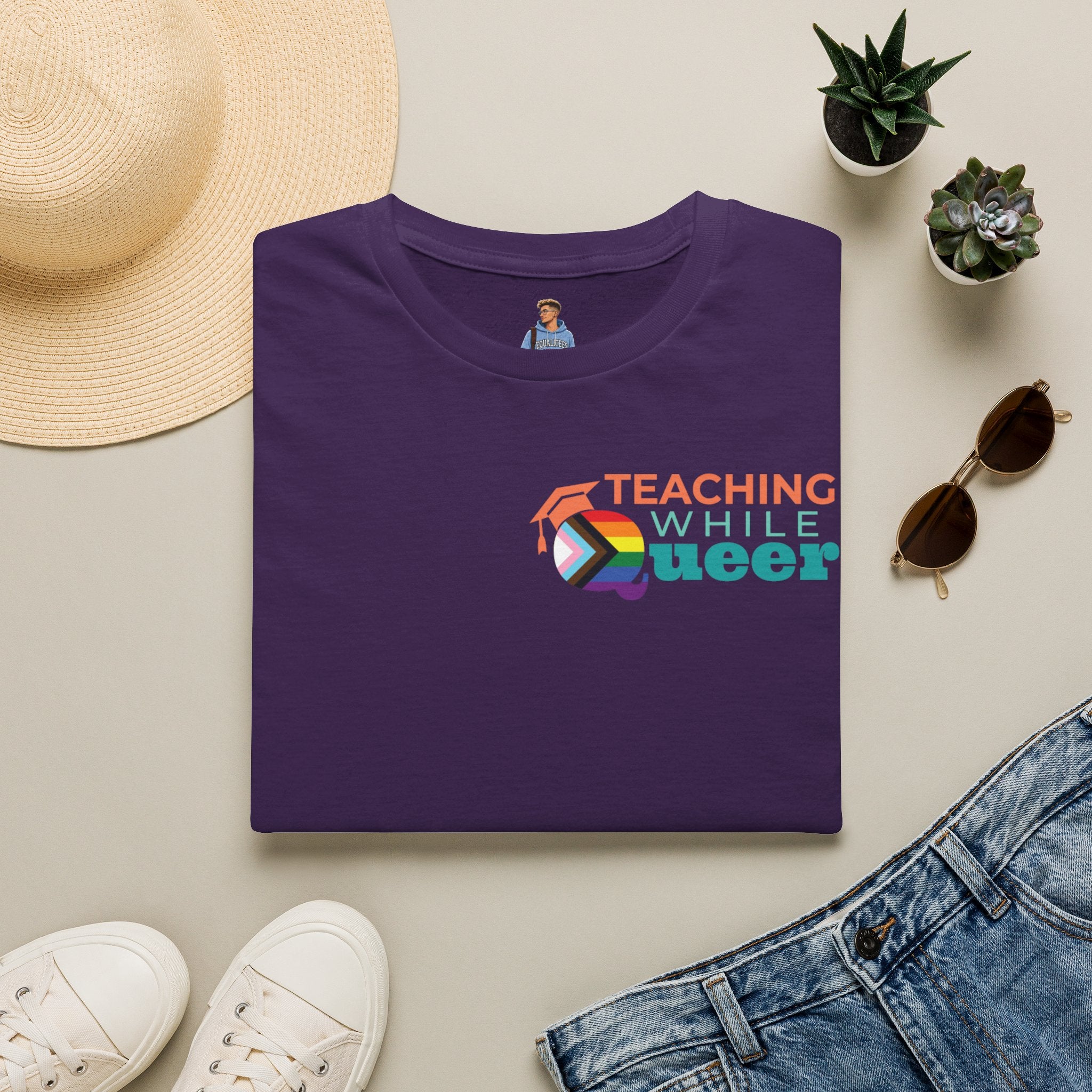 TWQ - Teaching While Queer Unisex Softstyle Logo T-shirt