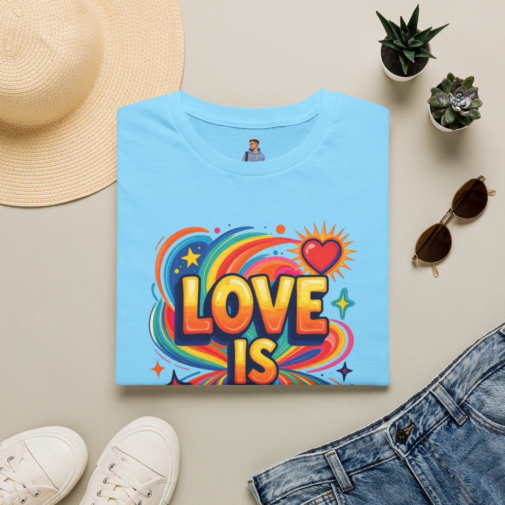 Love Is My Religion Retro Rainbow Graphic T-shirt