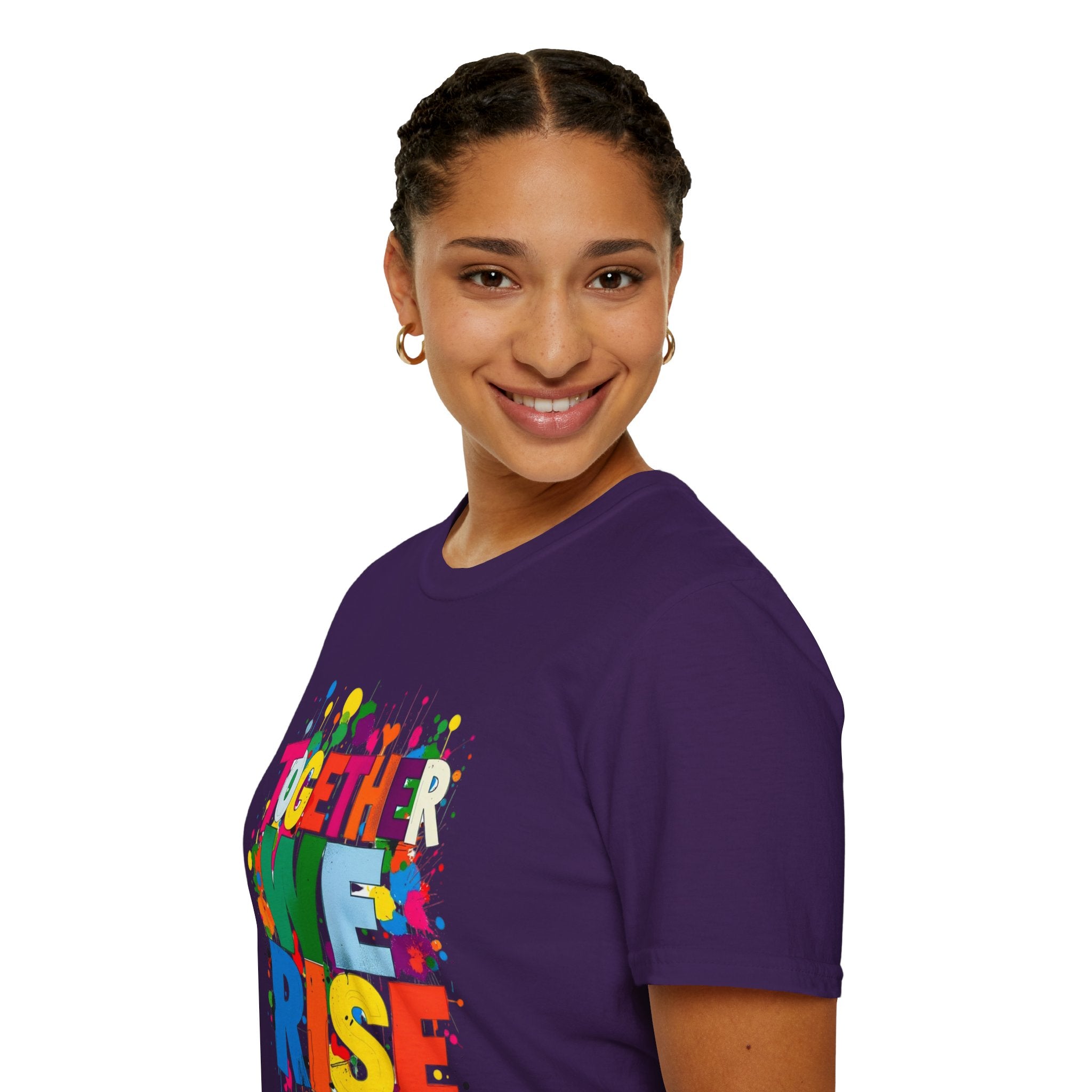 Juntos nos levantamos Camiseta unisex de estilo suave