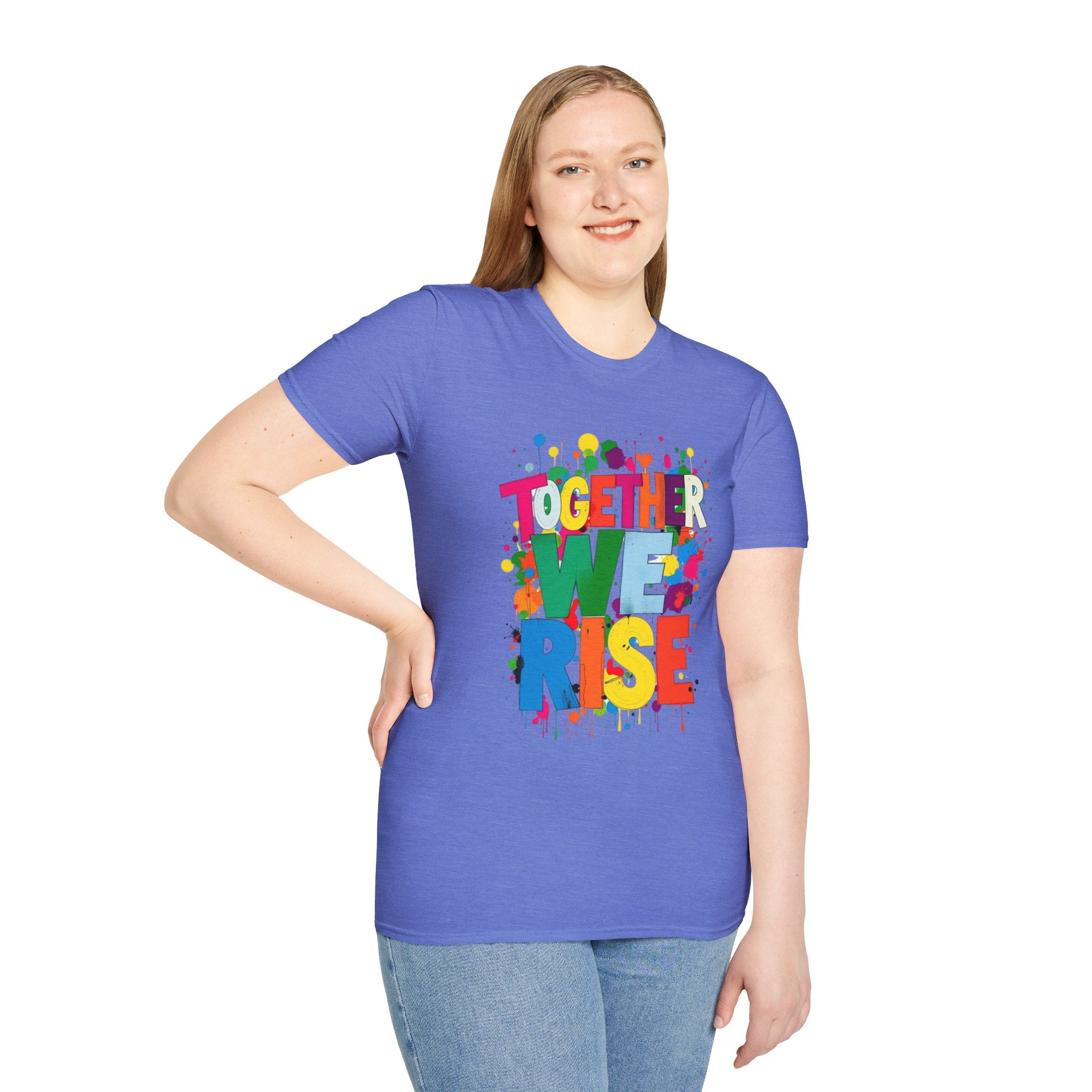 Juntos nos levantamos Camiseta unisex de estilo suave