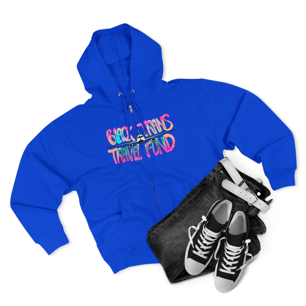 BTTF - Black Trans Travel Fund Unisex Zip-Up Hoodie