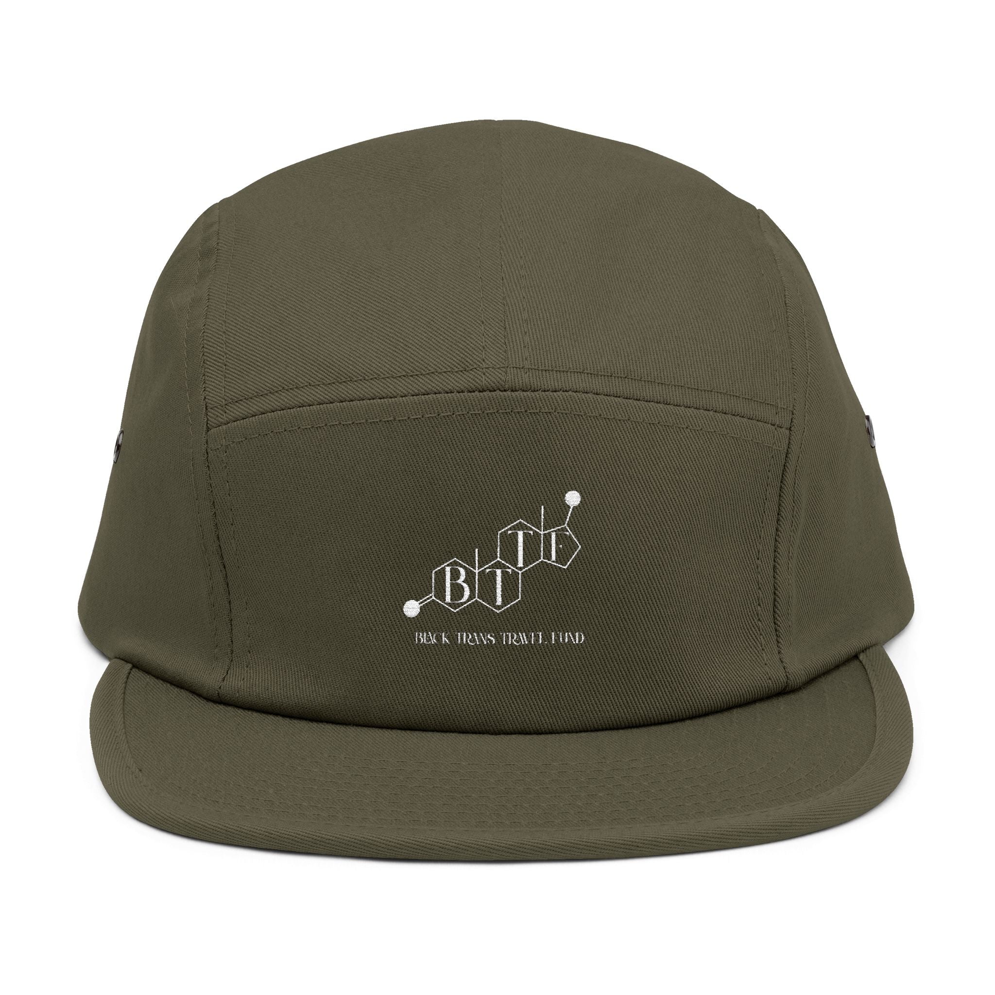 BTTF - Black Trans Travel Fund Embroidered Five-Panel Flat Rim Cap
