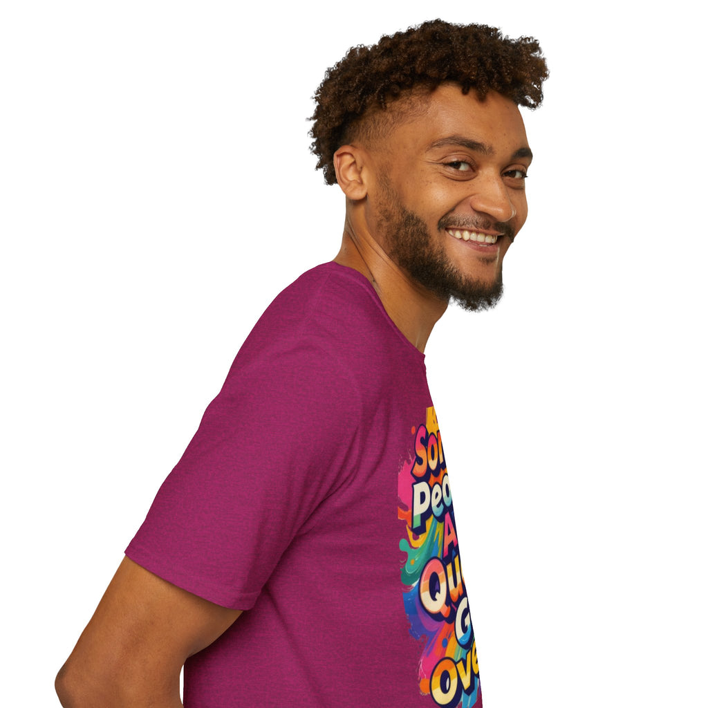 Some People Are Queer T-Shirt Rainbow Graphic