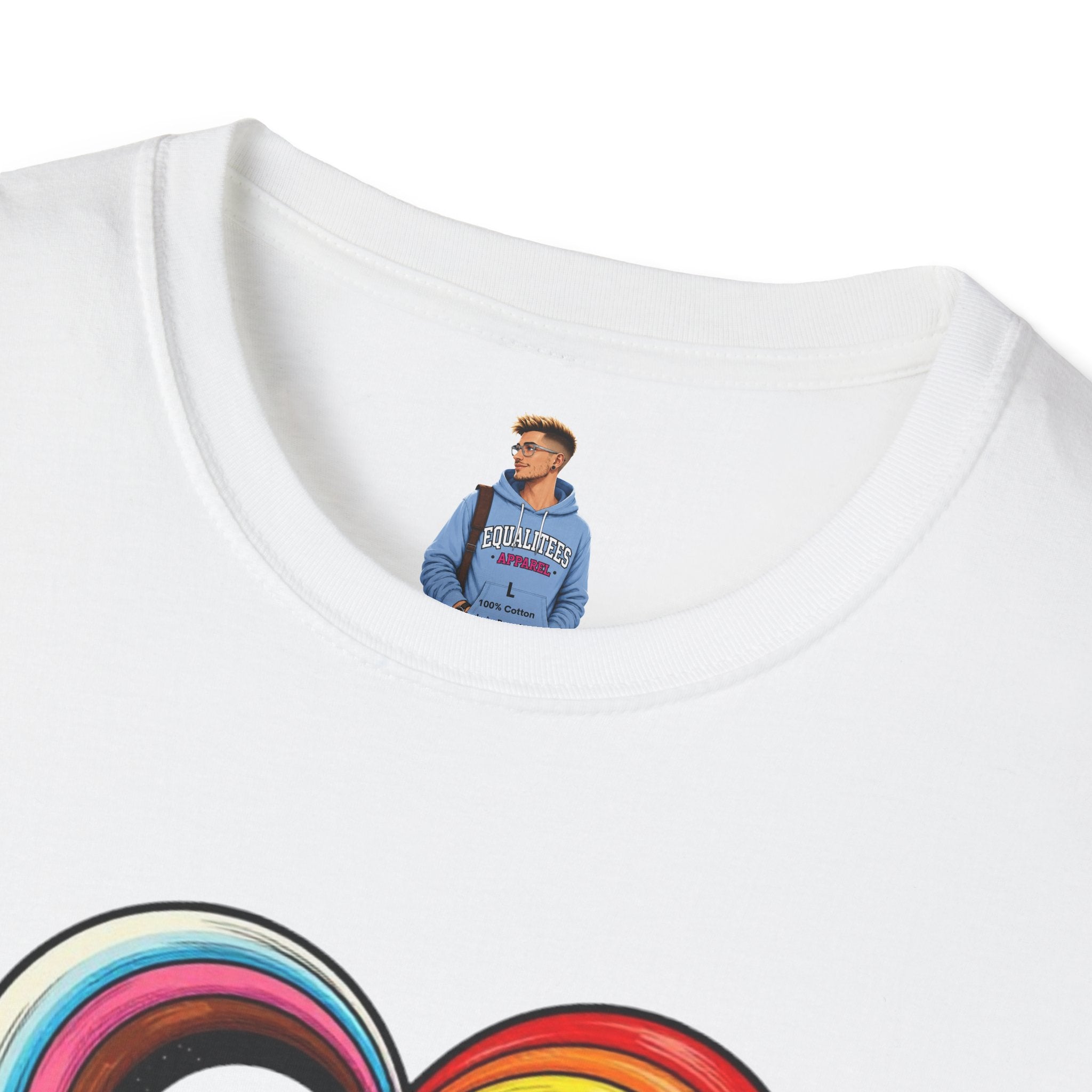 Let Your Love Flow Rainbow Heart T-Shirt