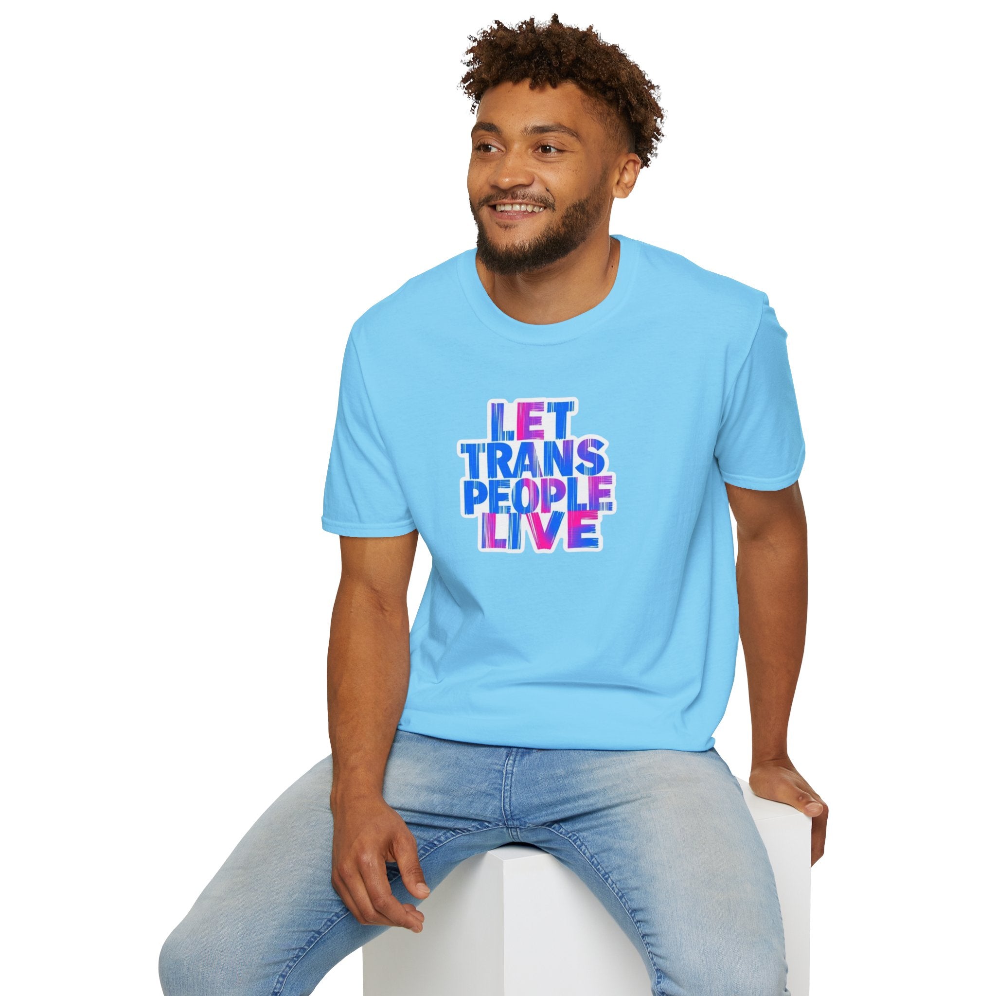 Let Trans People Live Unisex Softstyle T-Shirt