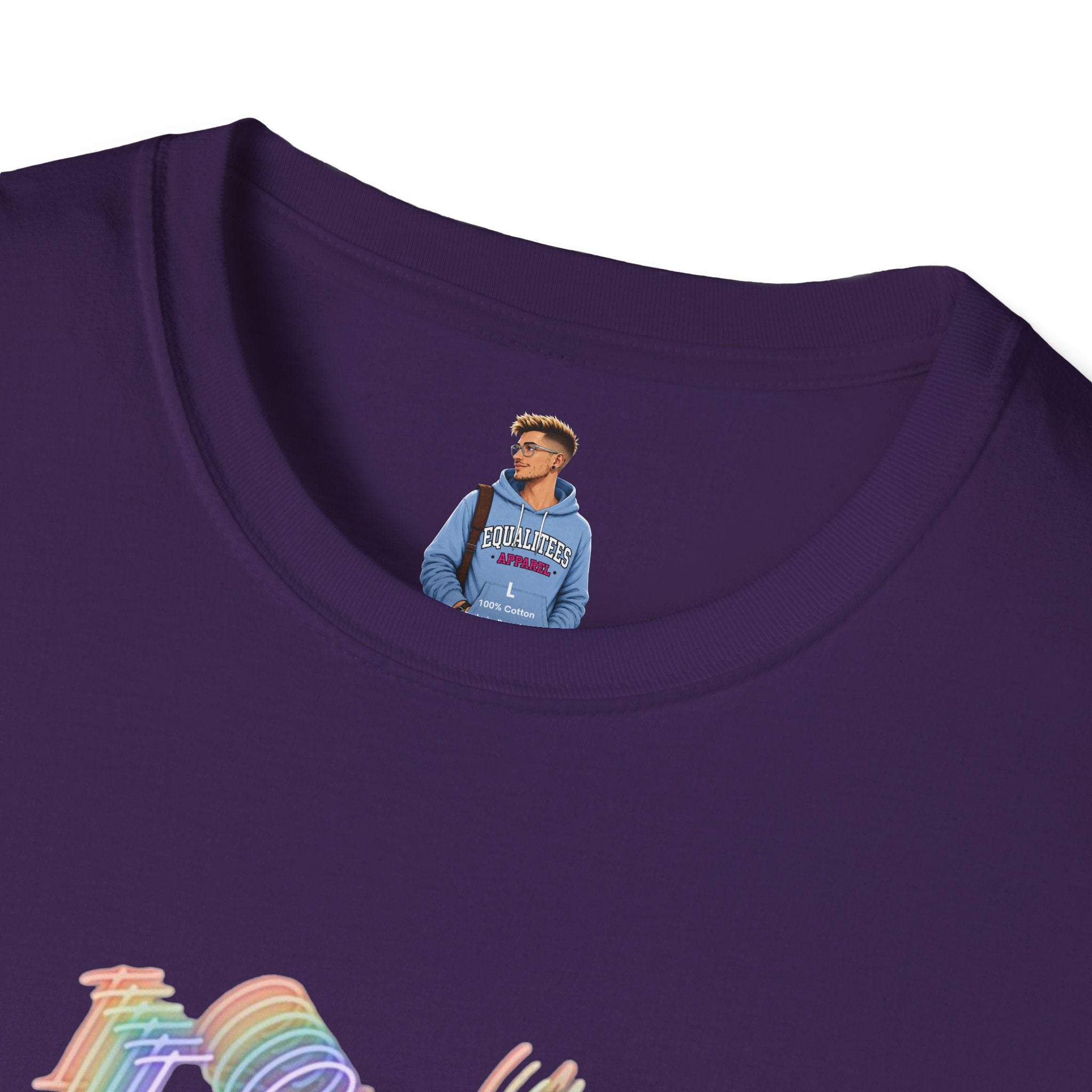 I See You Unisex Softstyle T-Shirt - Colorful Wave Design for LGBTQ+ Visibility