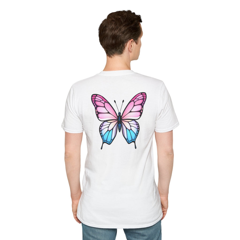 Trans Caterpillar to Butterfly Graphic T-Shirt