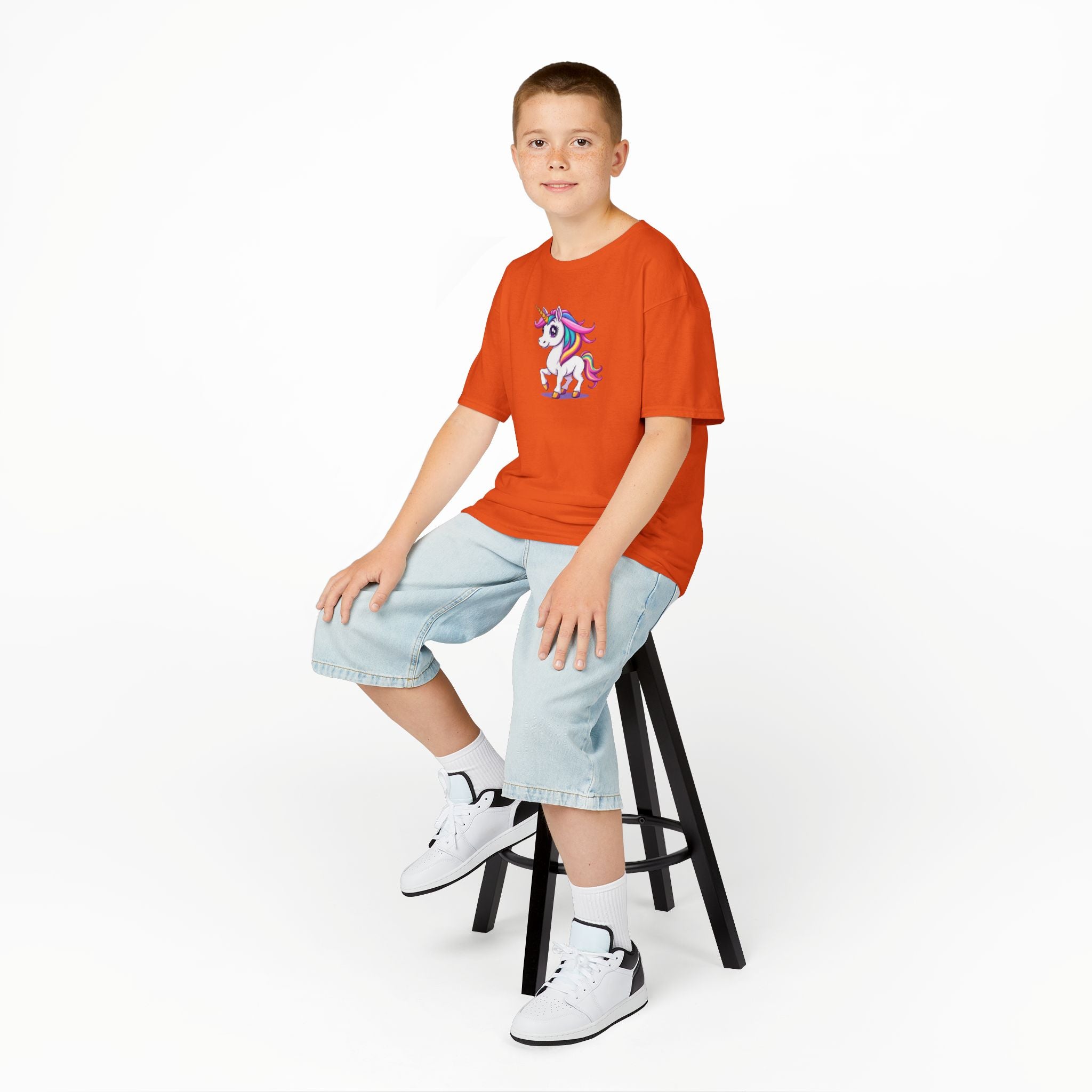 Camiseta de algodón pesado para niños Unicorn Kids