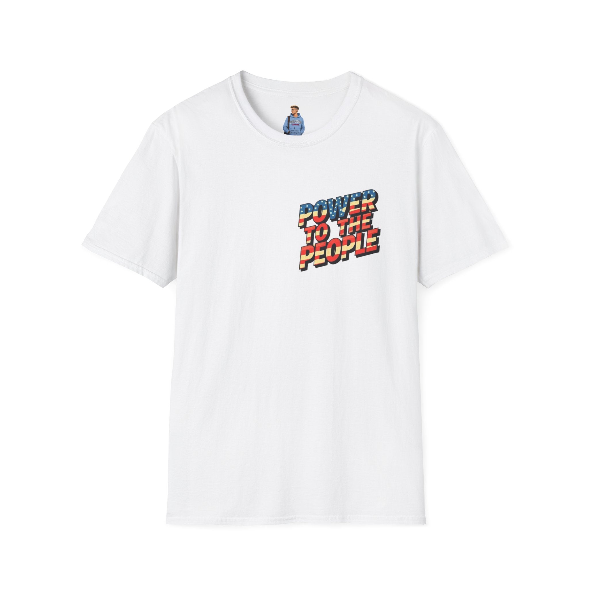 Camiseta unisex de estilo suave Power to the People, camiseta clásica de protesta
