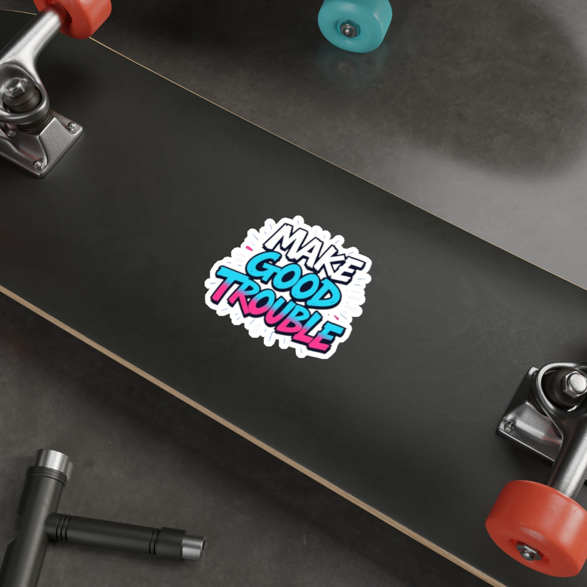 Die-Cut Stickers -  Trans Pride Colors - EqualiTees.Me