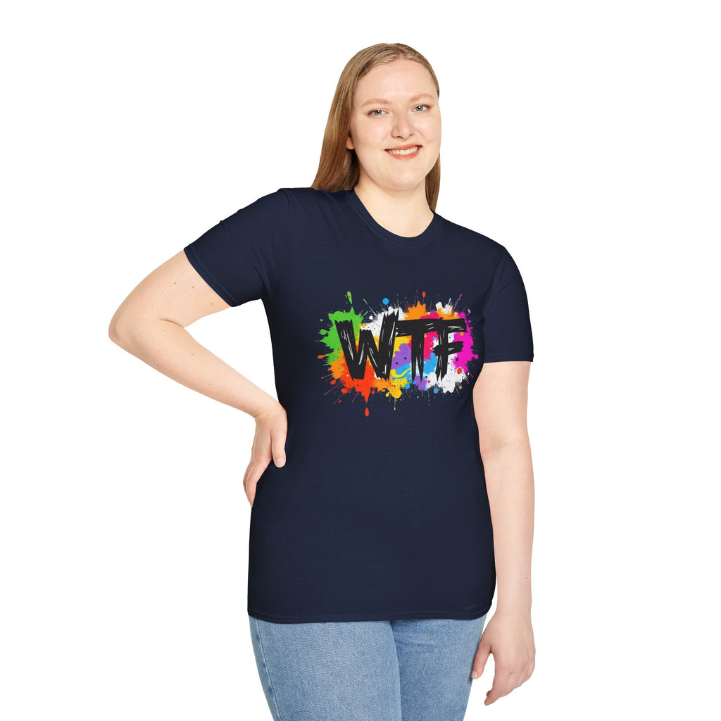 Bold Rainbow WTF Color Splash T-Shirt