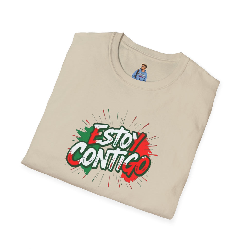 Estoy Contigo (I Am With You) Los inmigrantes hacen grande a Estados Unidos Camiseta unisex de estilo suave Camiseta clásica de protesta