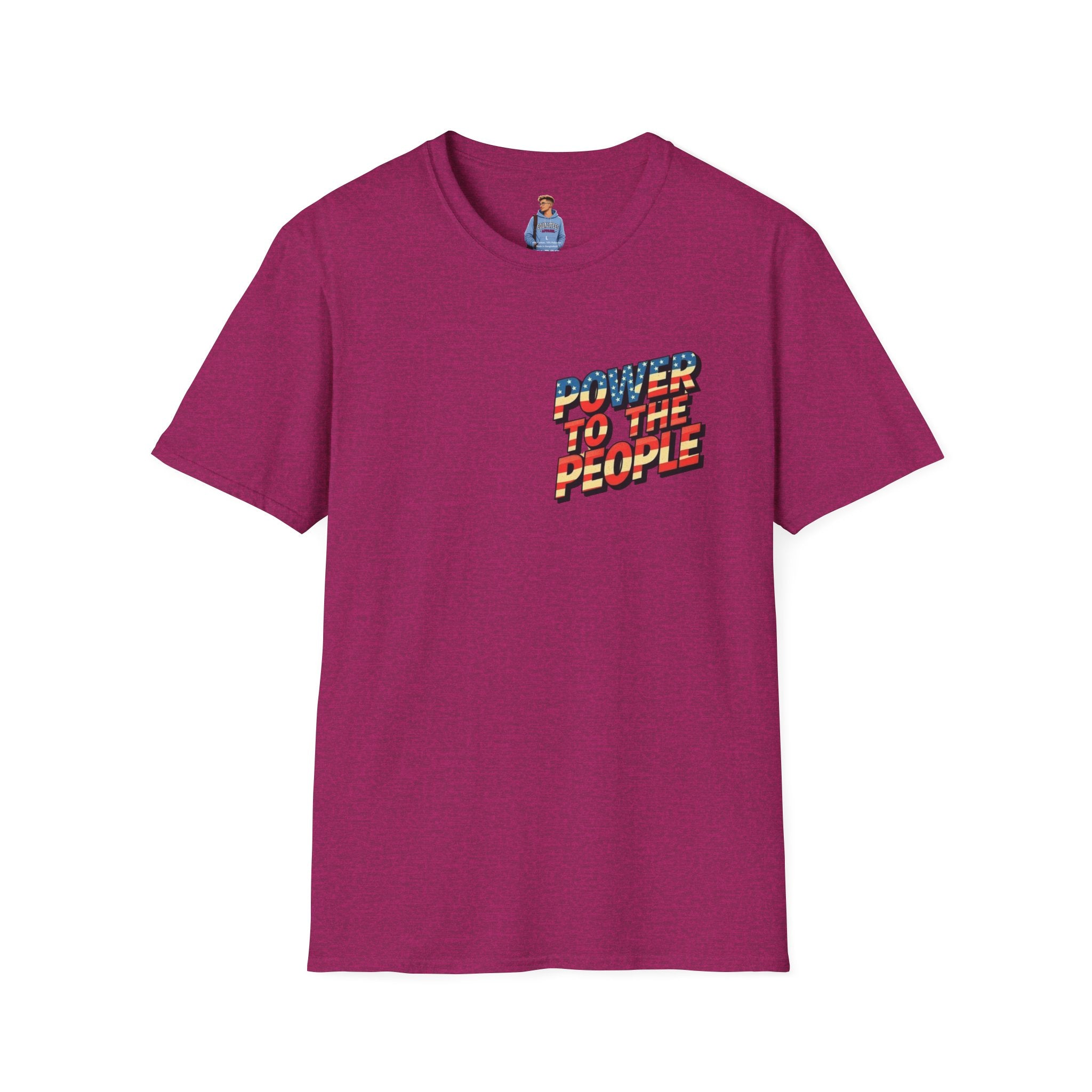 Camiseta unisex de estilo suave Power to the People, camiseta clásica de protesta