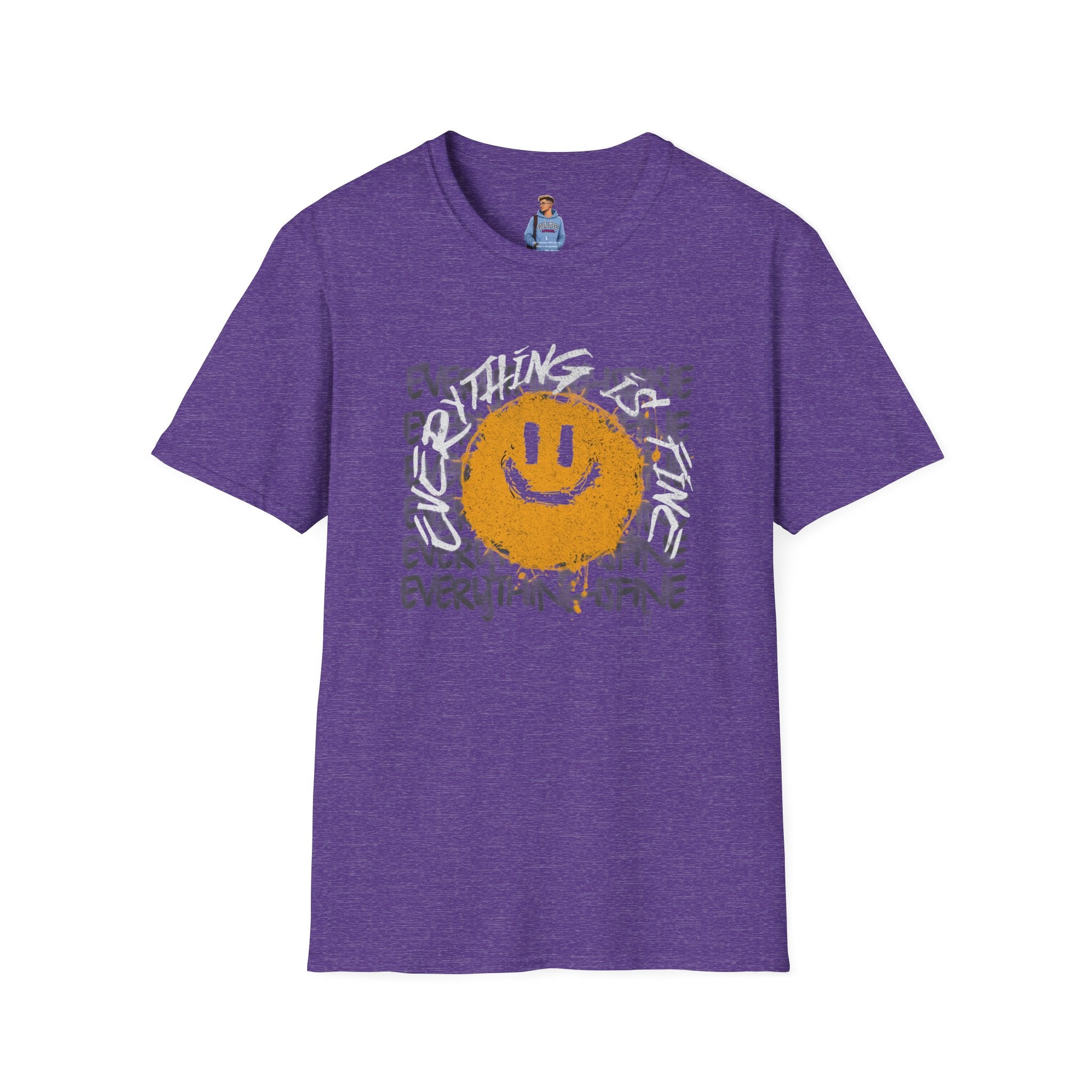 Camiseta unisex divertida y suave con la frase "Todo está bien", camiseta sarcástica, camiseta gráfica humorística, camiseta con frase del Apocalipsis, regalo para amantes de las bromas