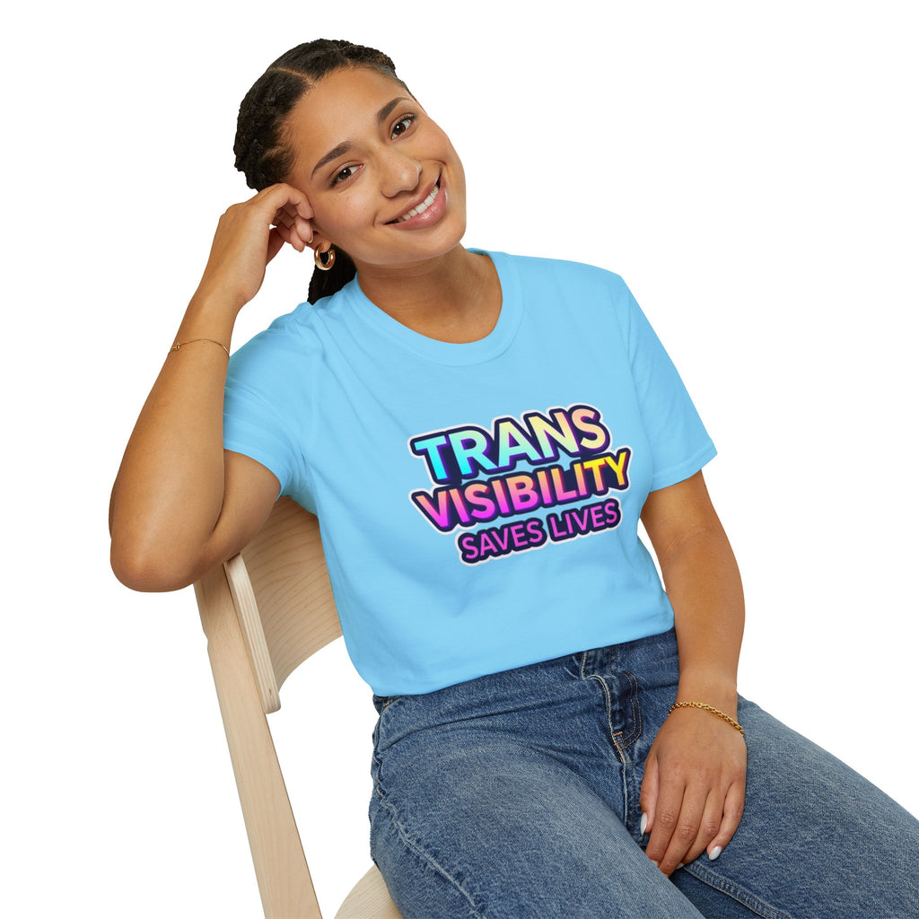 Trans Visibility Saves Lives Statement T-shirt