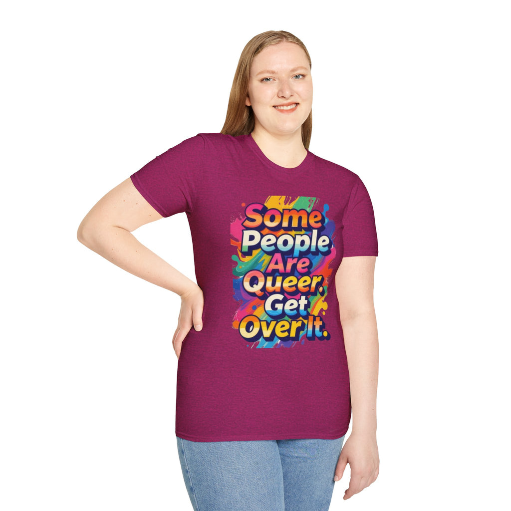 Some People Are Queer T-Shirt Rainbow Graphic