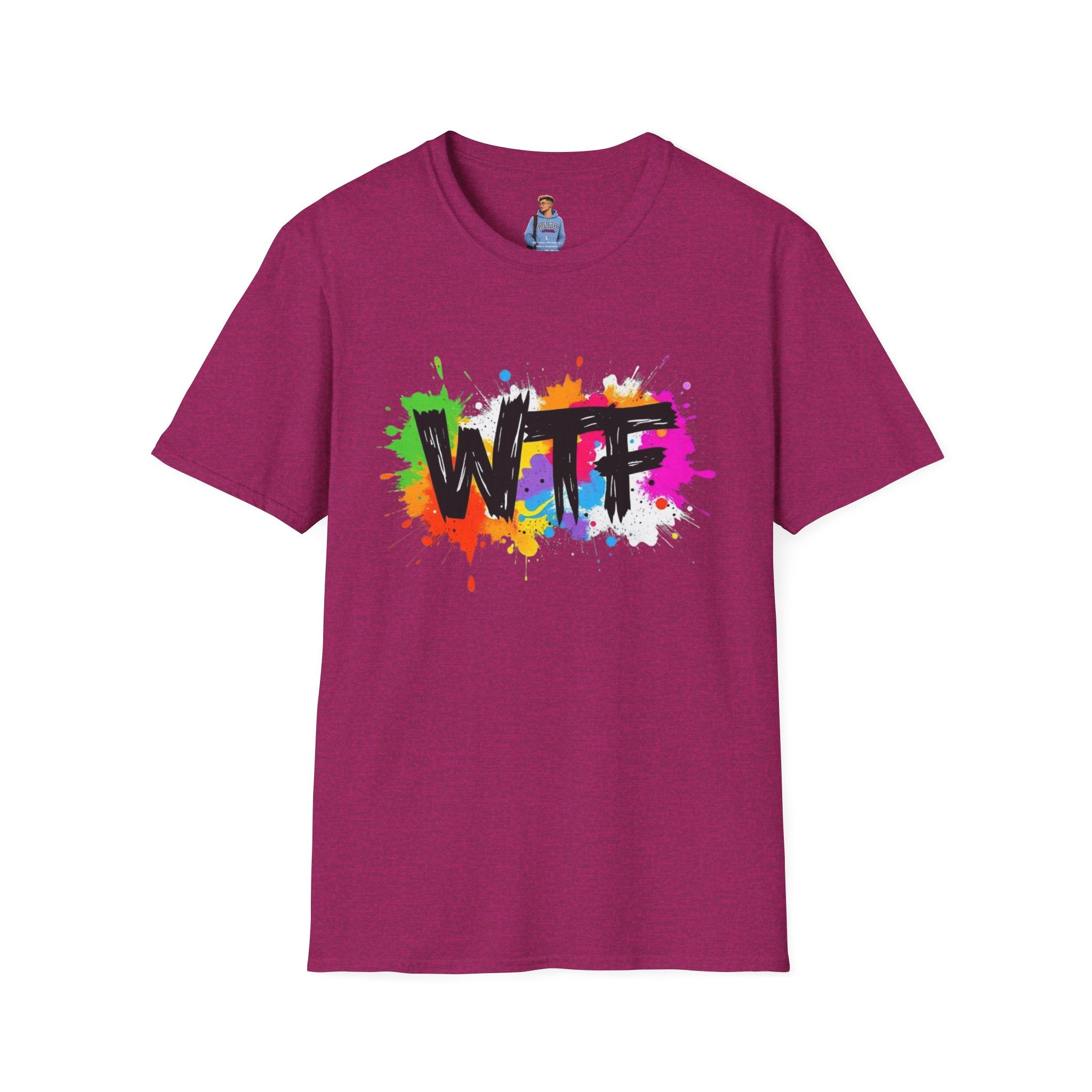 Bold Rainbow WTF Color Splash T-Shirt