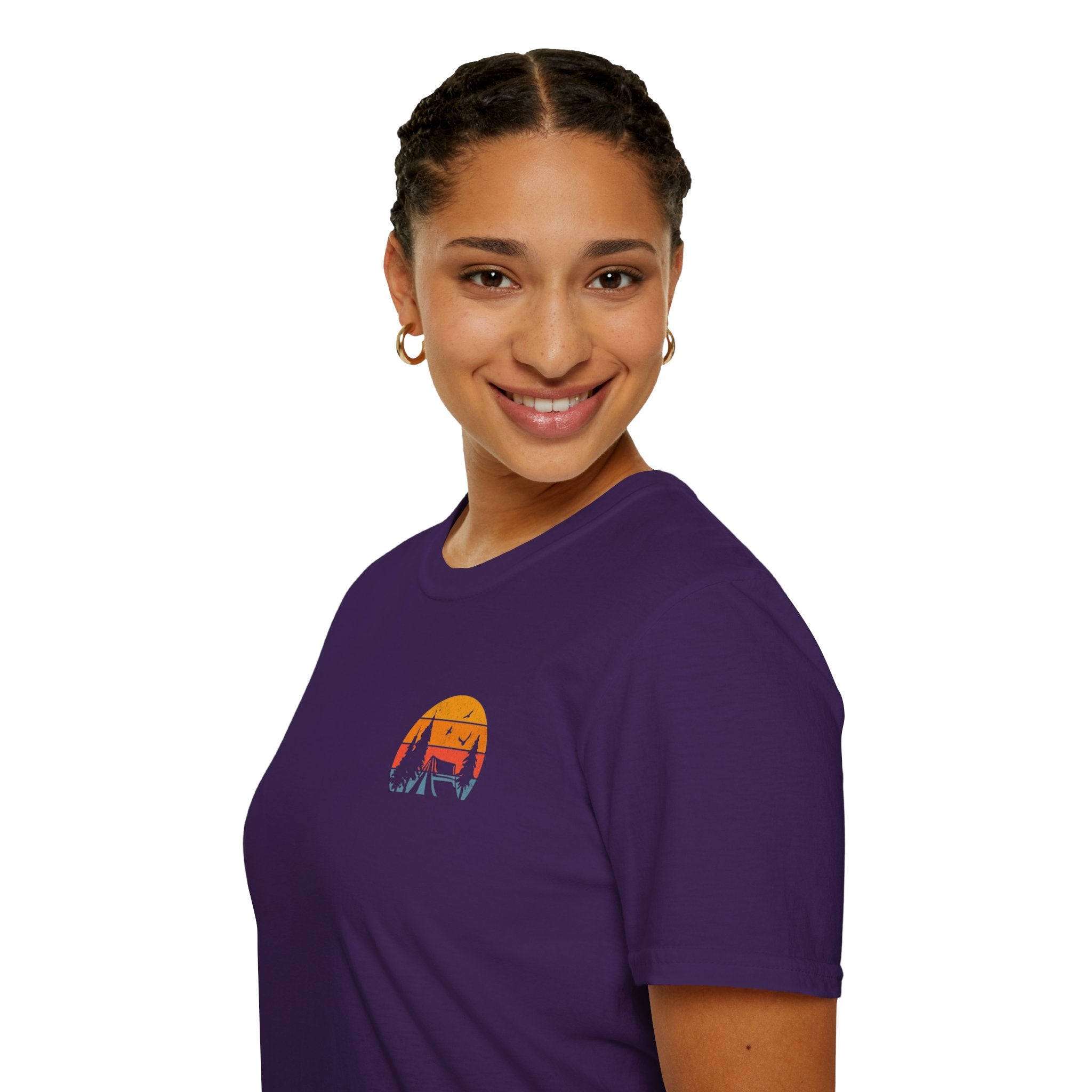 Unisex Softstyle T-Shirt - 'I'd Rather Be Camping' Adventure Tee