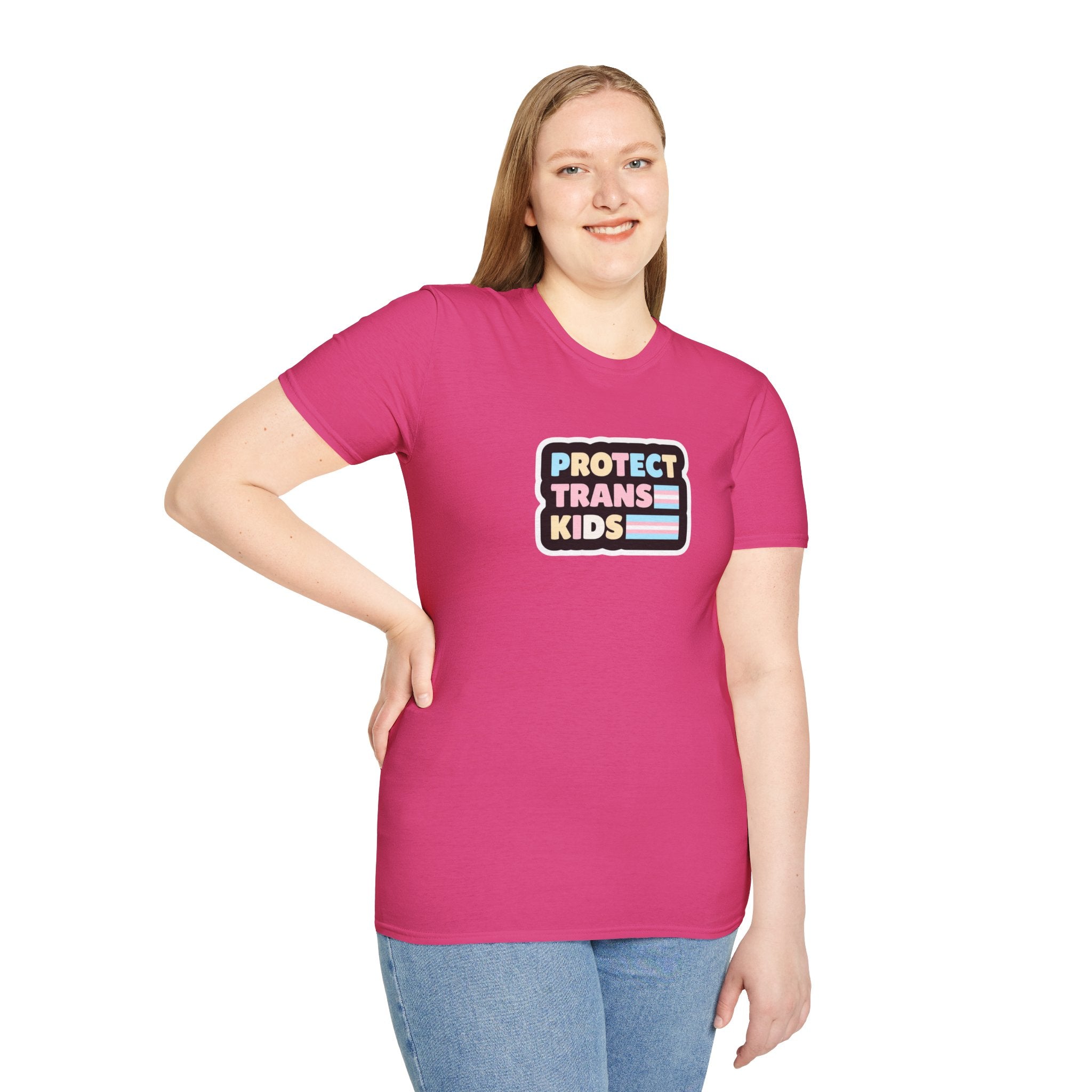 Camiseta unisex de estilo suave "Protect Trans Kids" - Empowerment &amp; Pride Apparel
