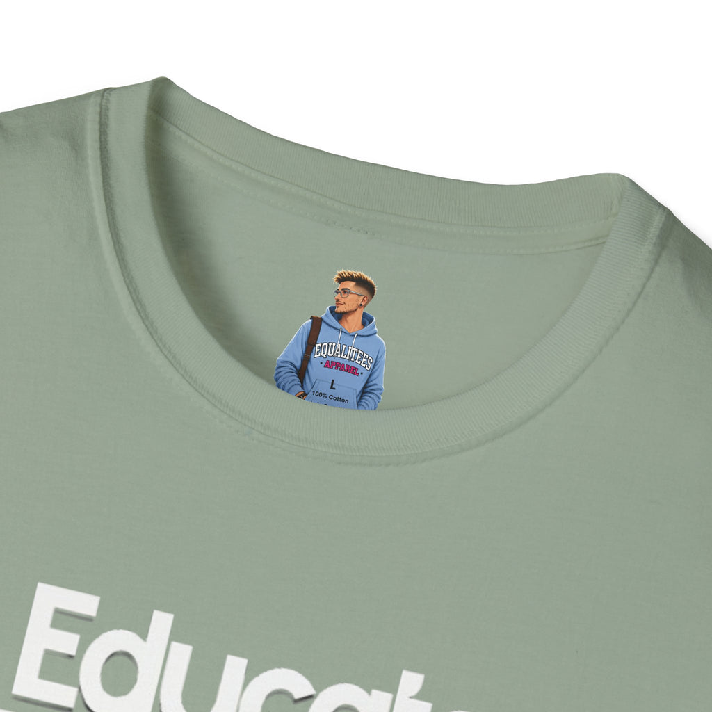 Educate. Advocate. Celebrate. Minimalist Pride T-Shirt