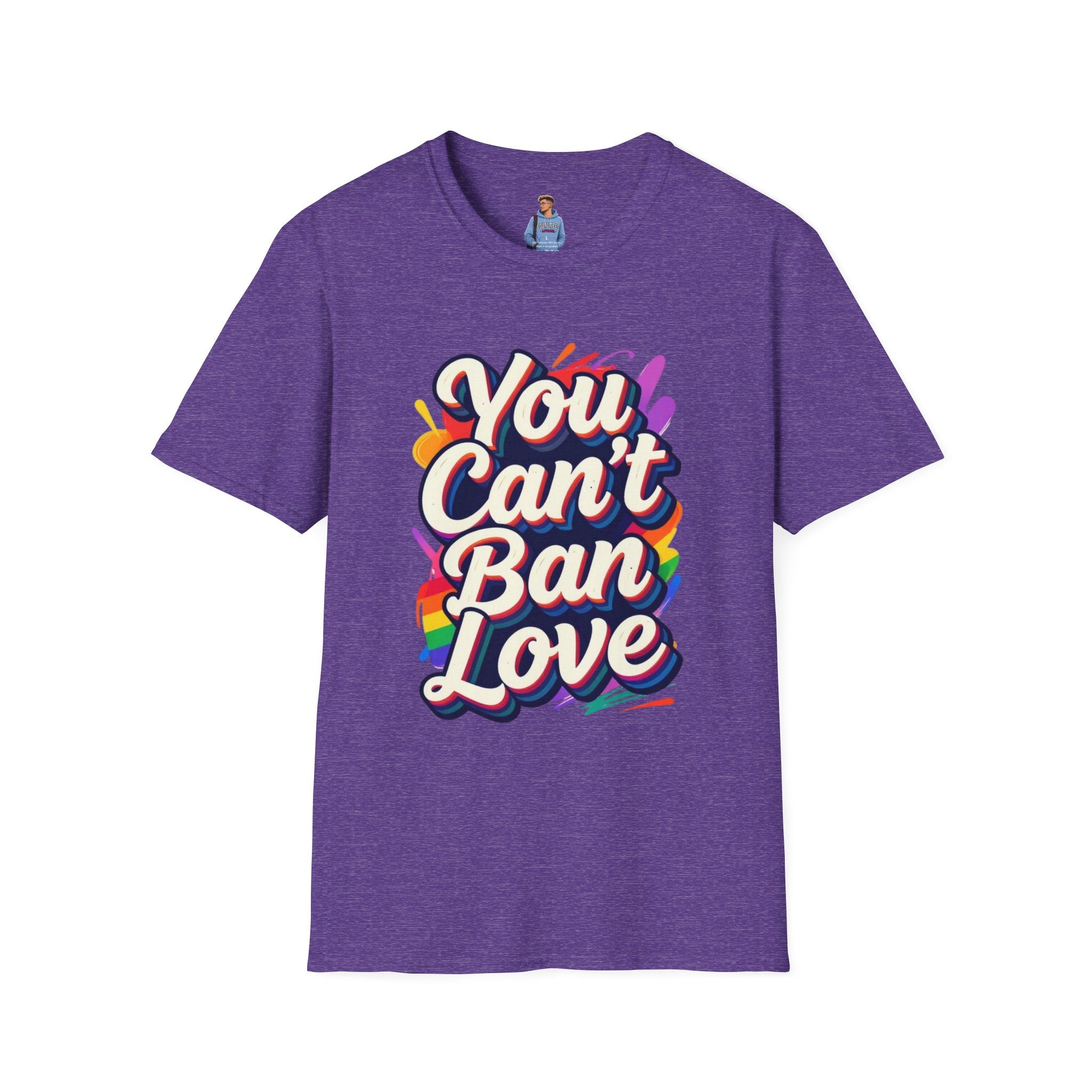 You Can't Ban Love T‑Shirt — Rainbow LGBTQ+ Pride Graphic Tee