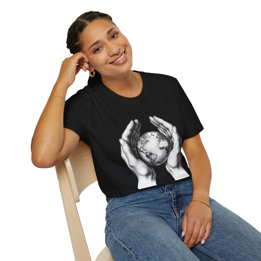 Earth in Your Hands T-Shirt — Protect the Planet Graphic Tee