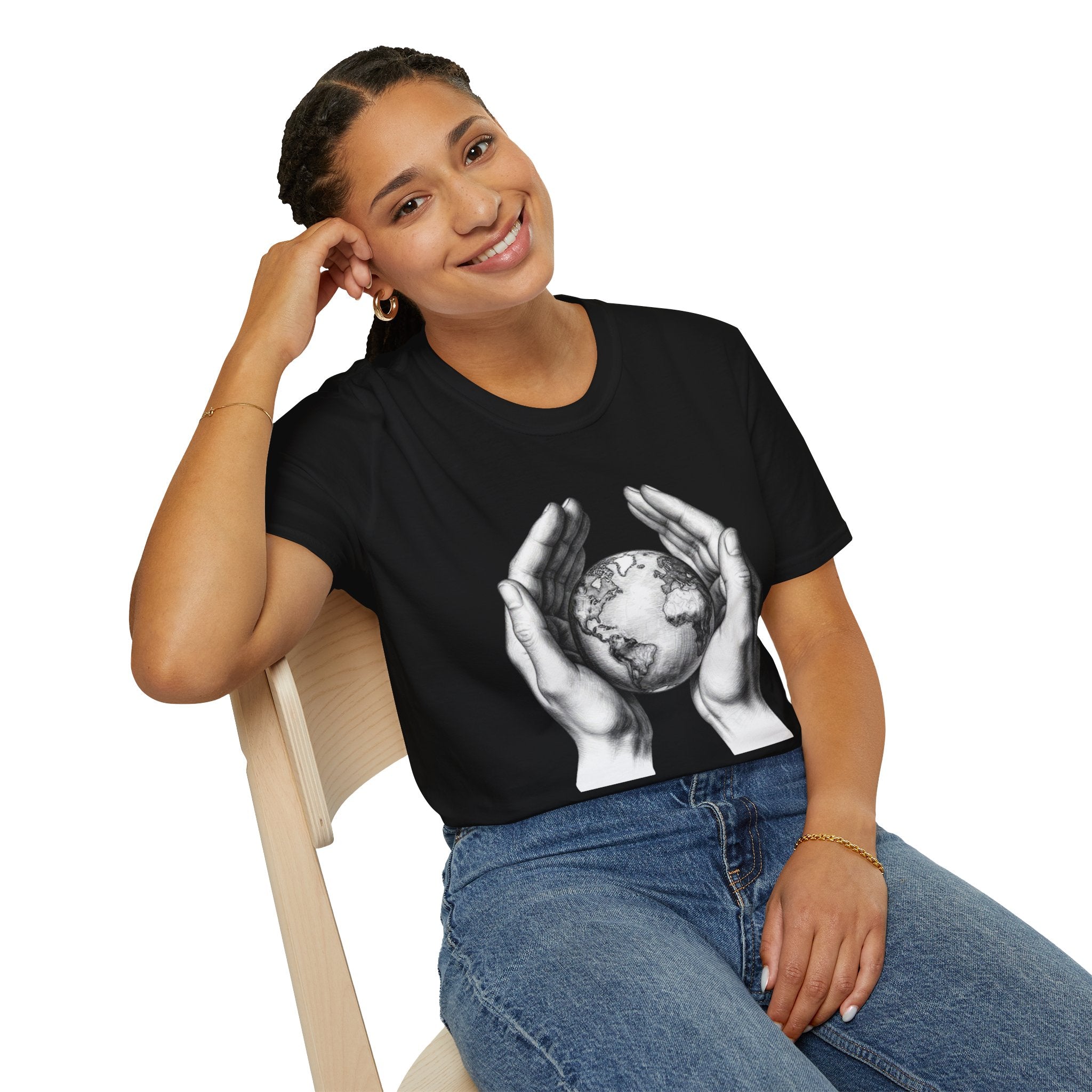 Earth in Your Hands T-Shirt — Protect the Planet Graphic Tee