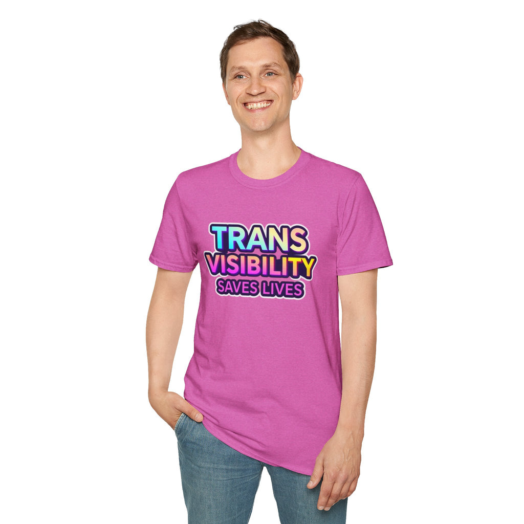 Trans Visibility Saves Lives Statement T-shirt