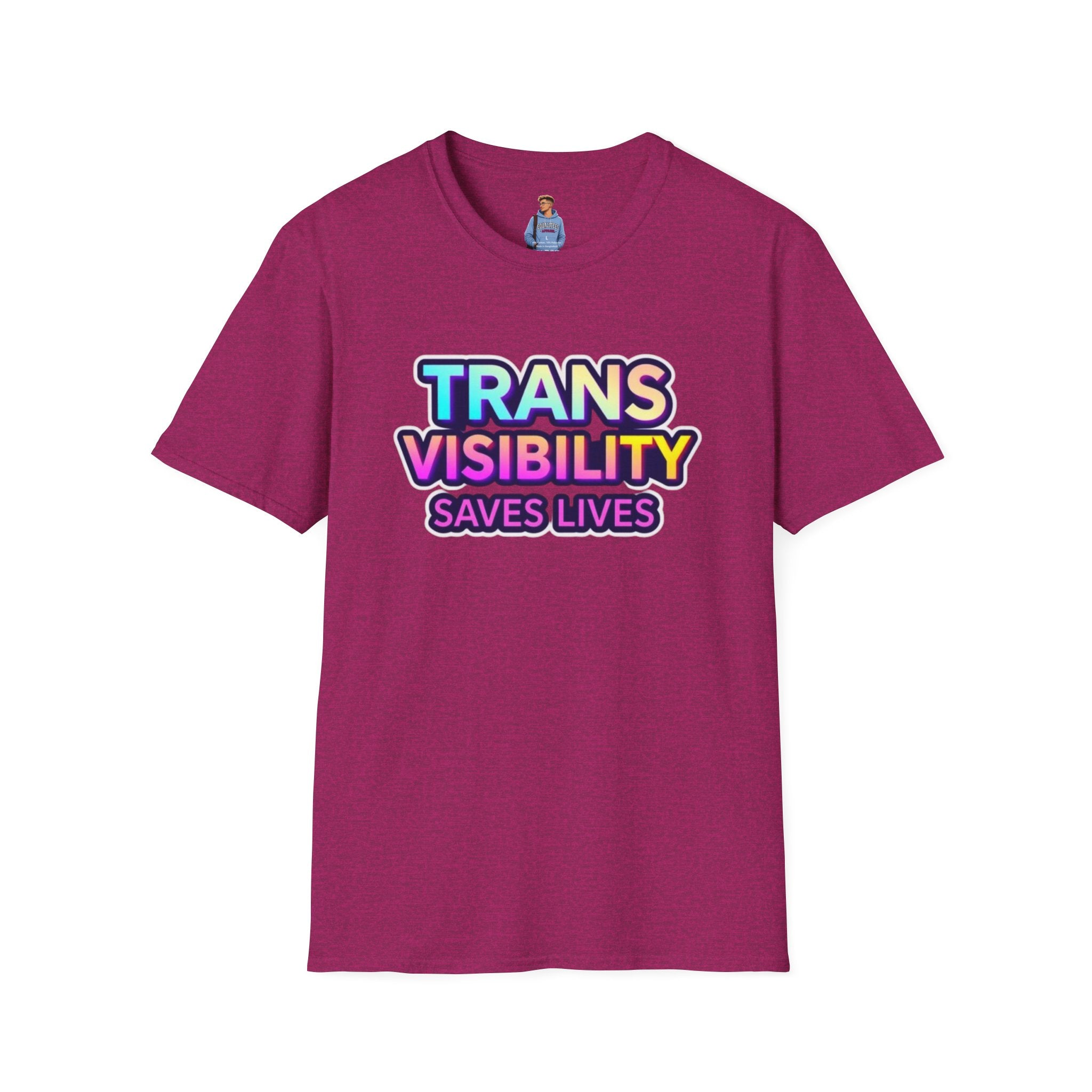 Trans Visibility Saves Lives Statement T-shirt