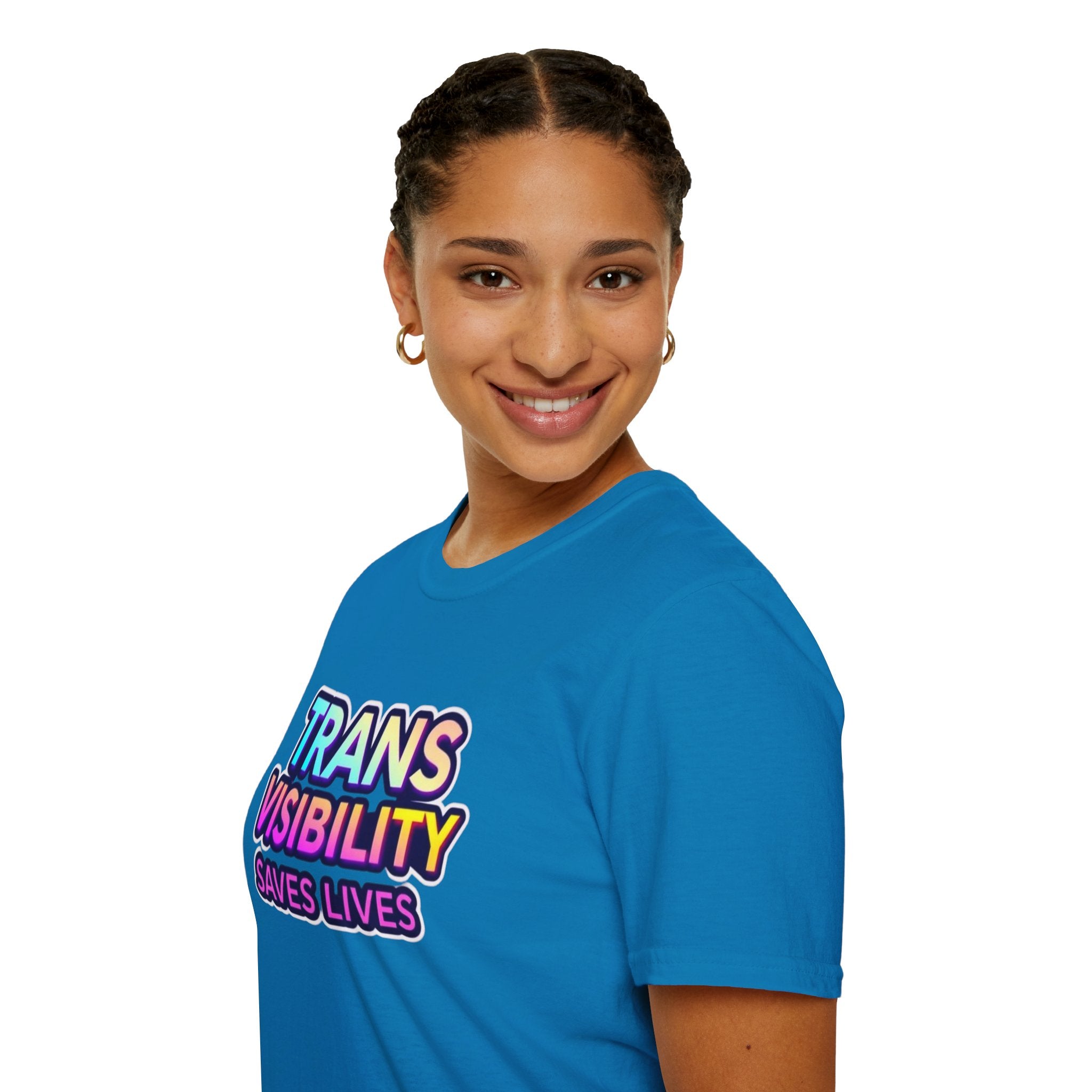 Trans Visibility Saves Lives Statement T-shirt