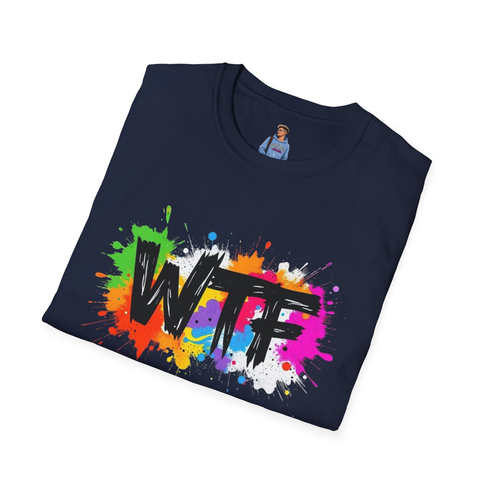 Bold Rainbow WTF Color Splash T-Shirt