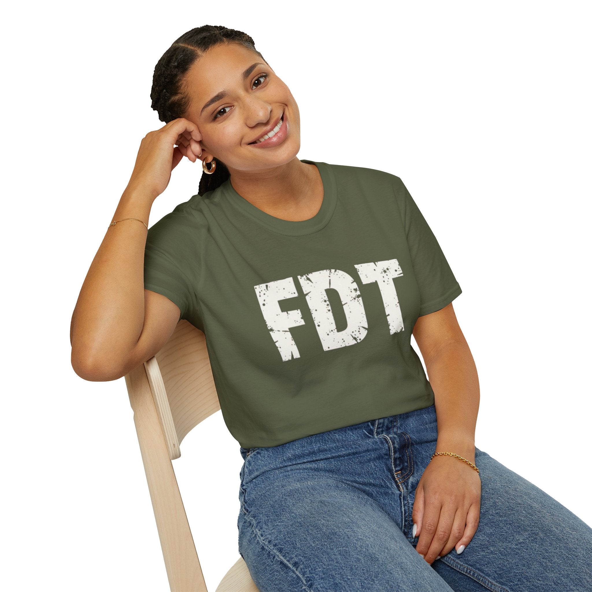 FDT Political Protest Distressed Graphic T-Shirt