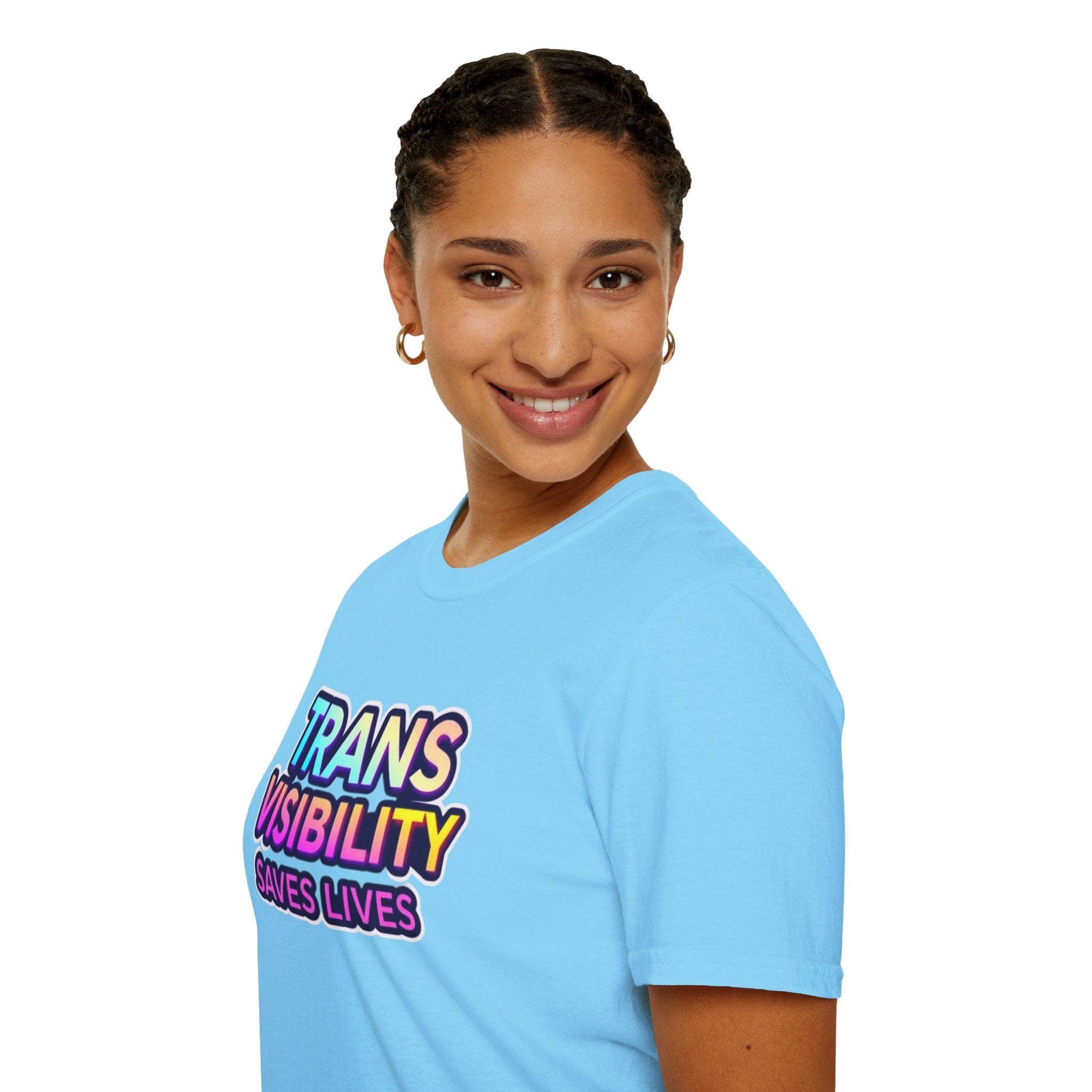 Trans Visibility Saves Lives Statement T-shirt
