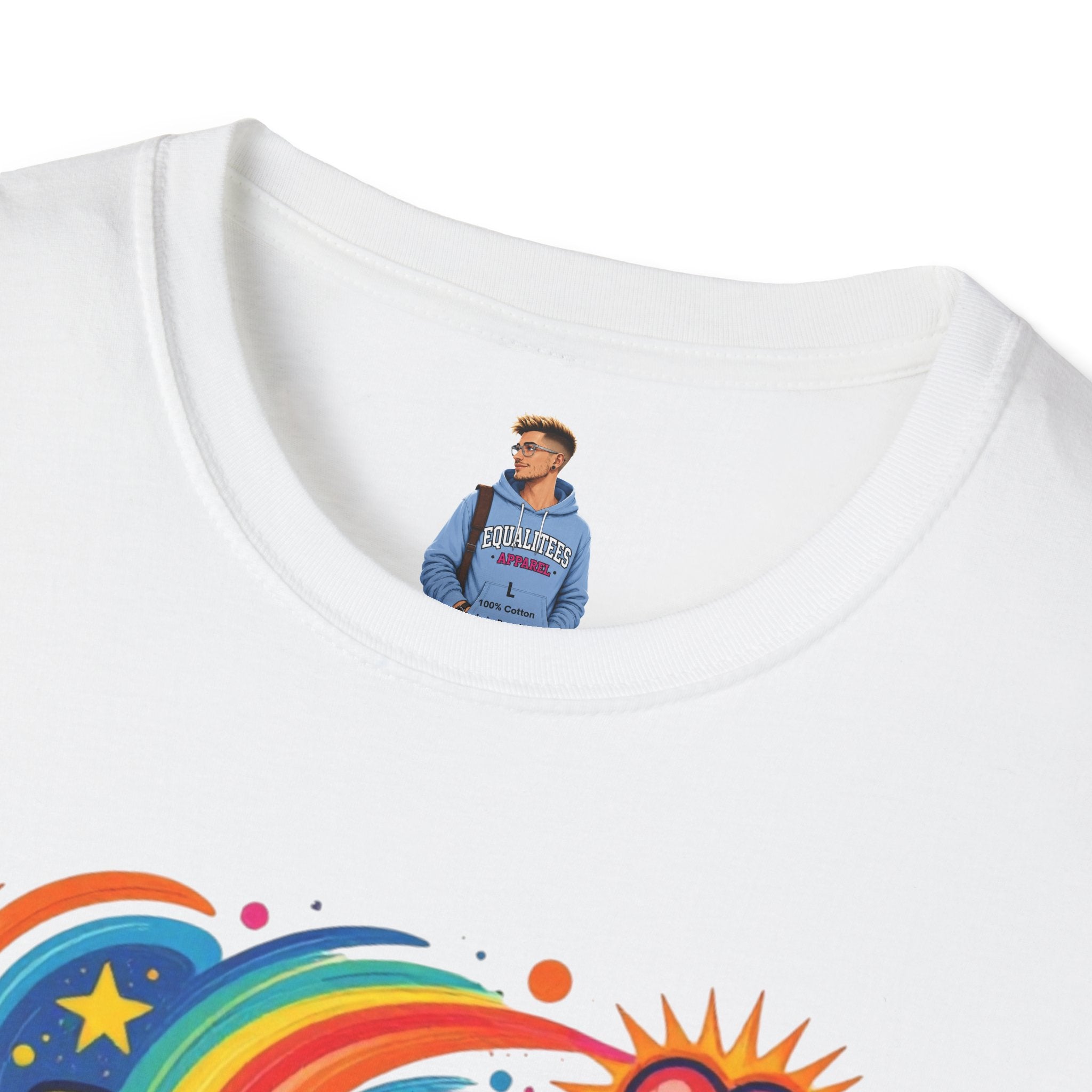 Love Is My Religion Retro Rainbow Graphic T-shirt