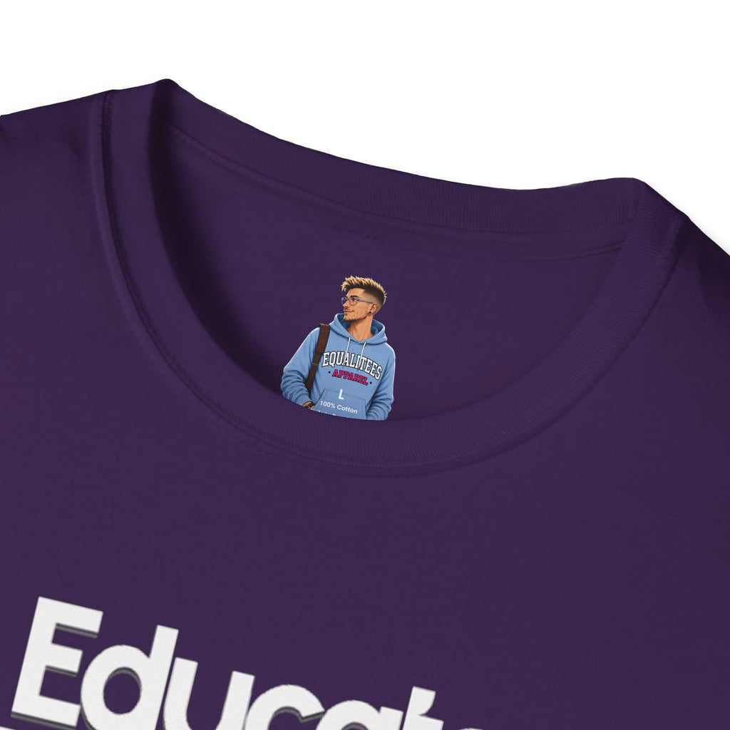 Educate. Advocate. Celebrate. Minimalist Pride T-Shirt
