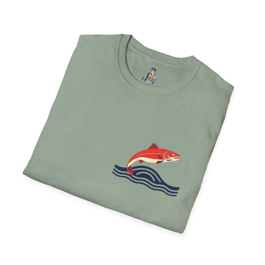Jumping Salmon Native Pride Softstyle Unisex T-shirt