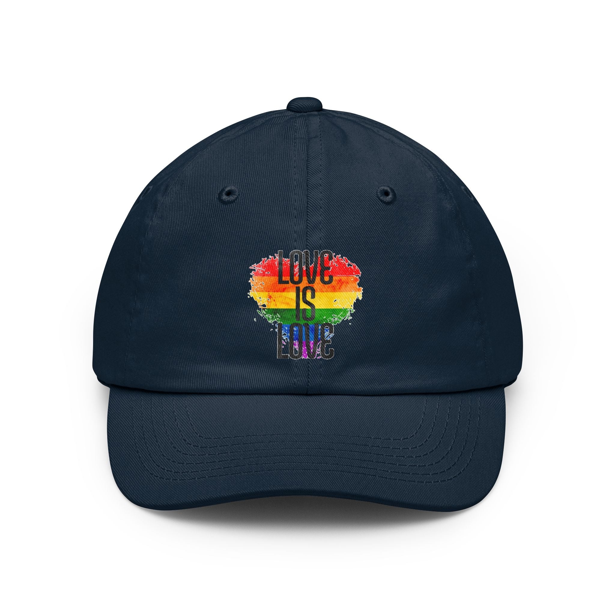 'Love Is Love' Rainbow Heart Pride Cap