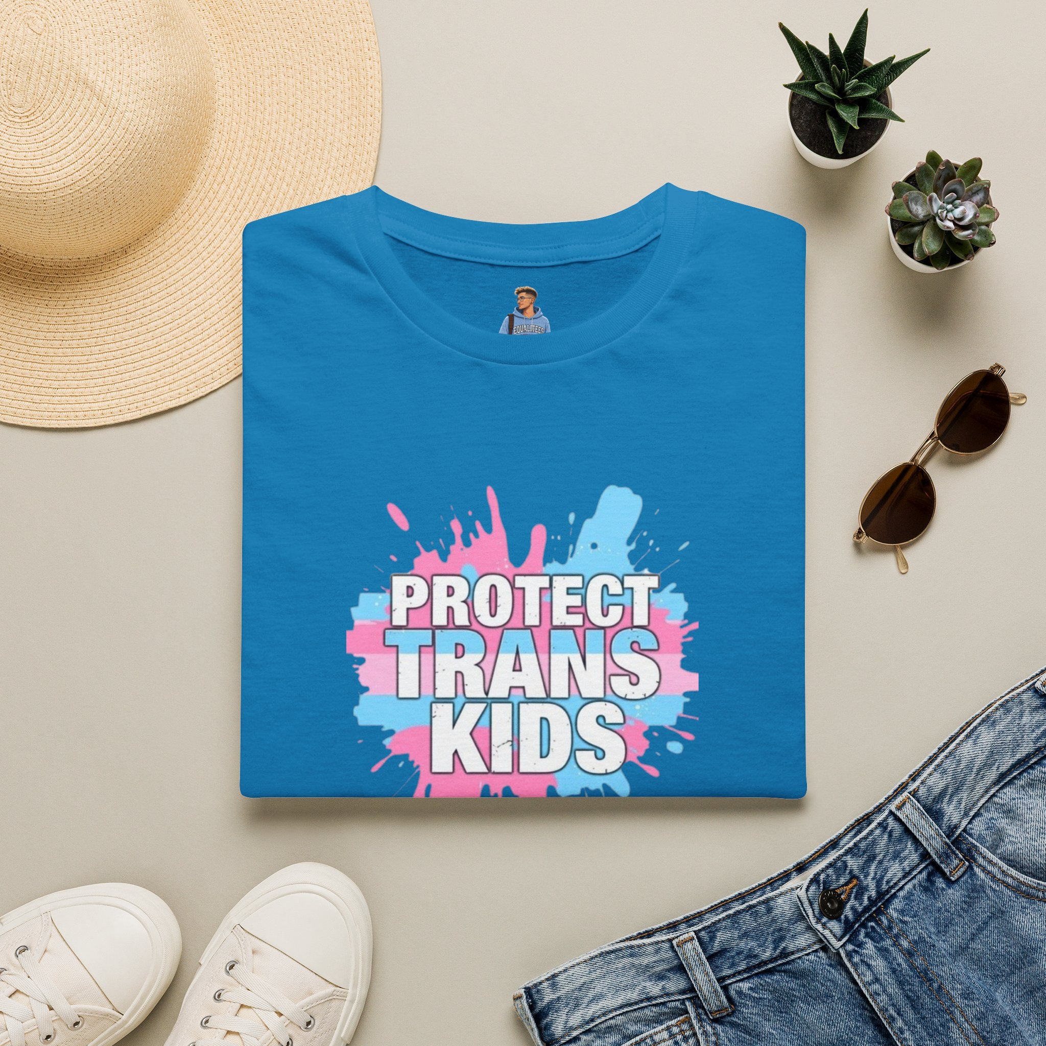 Camiseta unisex infantil "Protect Trans" - Ropa de apoyo LGBTQ+