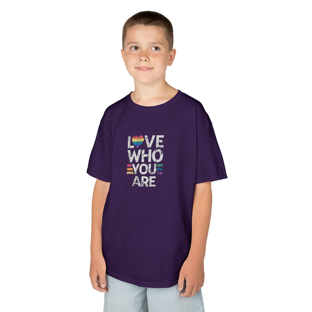 Love Who You Are Kids Heavy Cotton™ Tee - Pride Shirt for Children