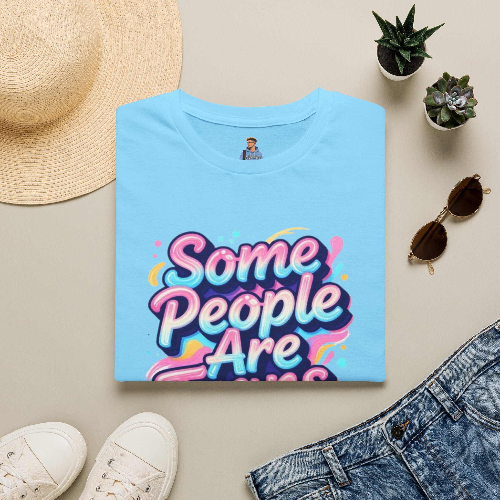 Some People are Trans T-Shirt — "Some People Are Trans. Get Over It." Colorful Pride Tee