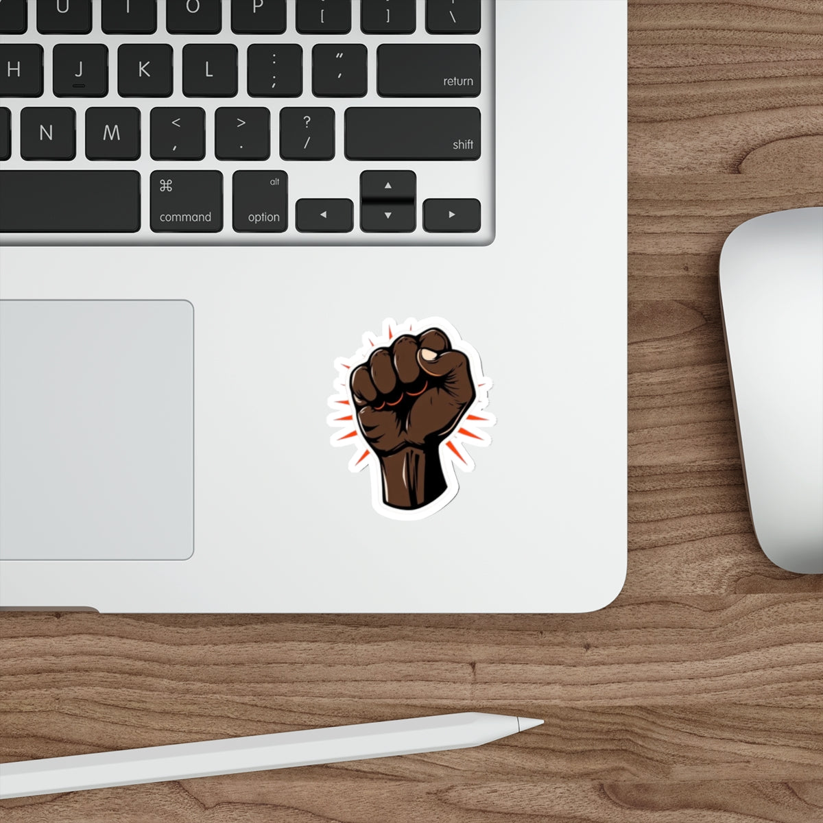 Die-Cut Stickers - Proud Black Solidarity Fist - EqualiTees.Me