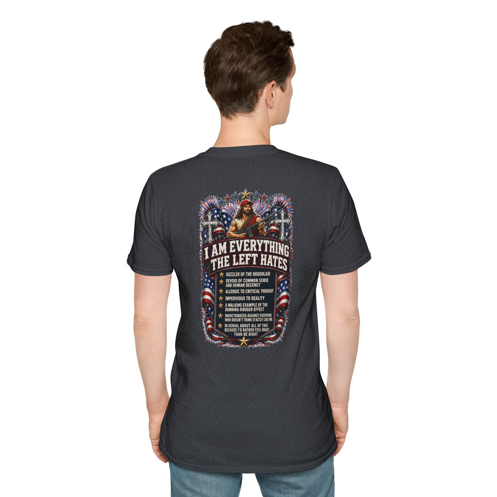 Star Spangled Awesome Graphic Tee ("Proud to Be Delusional Bootlicking Nazi Trash")