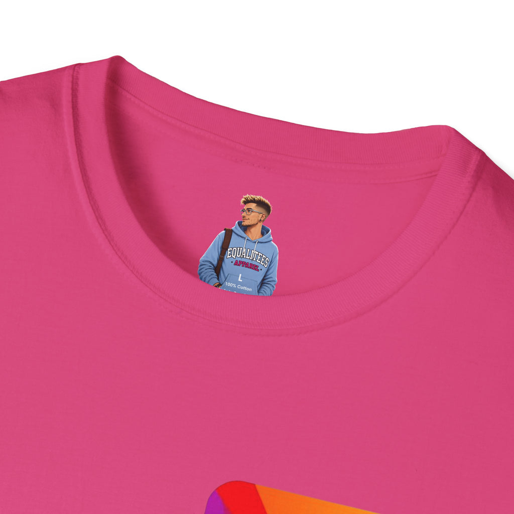 Pride-Theme Unisex Softstyle T-Shirt - "True freedom is Equality for ALL"