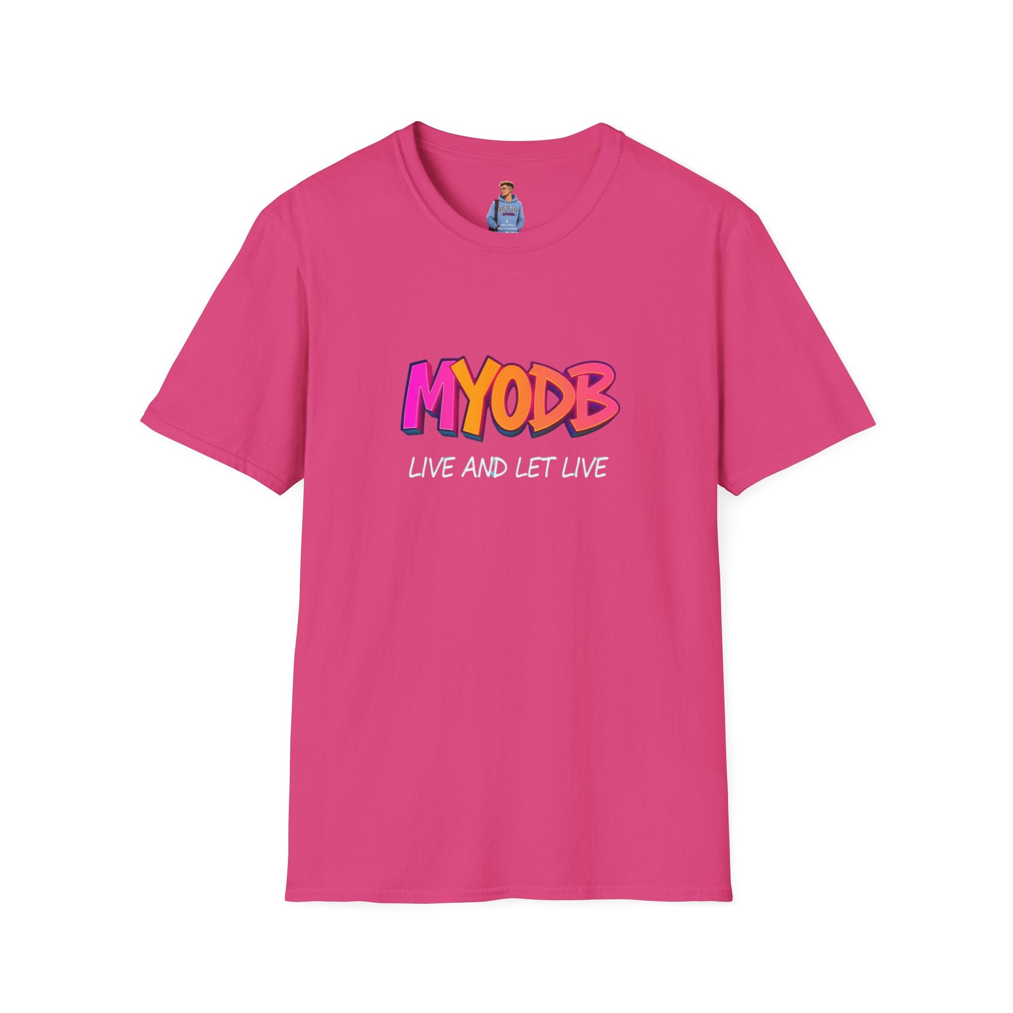 MYODB Live and Let Live T-Shirt | Unisex Softstyle Tee | Casual Streetwear