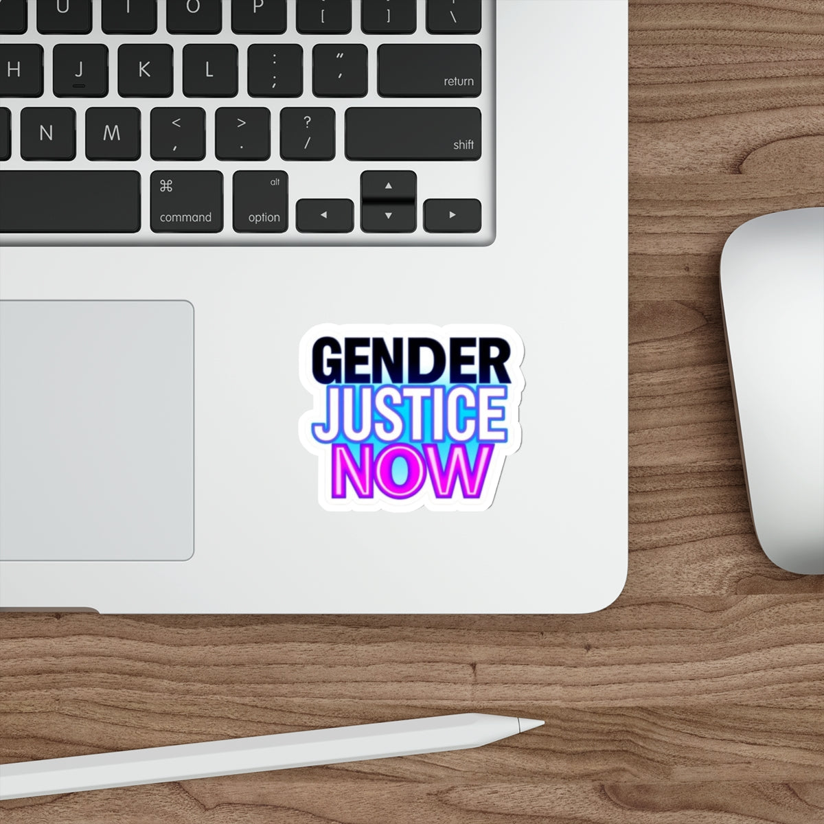 Die-Cut Stickers - GENDER JUSTICE NOW - EqualiTees.Me