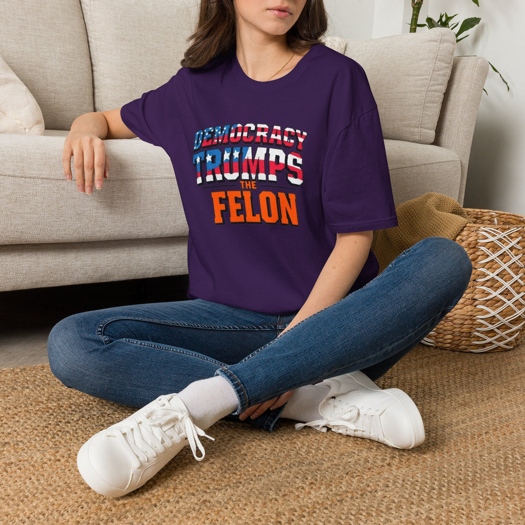 Democracy Trumps the Felon Graphic Tee